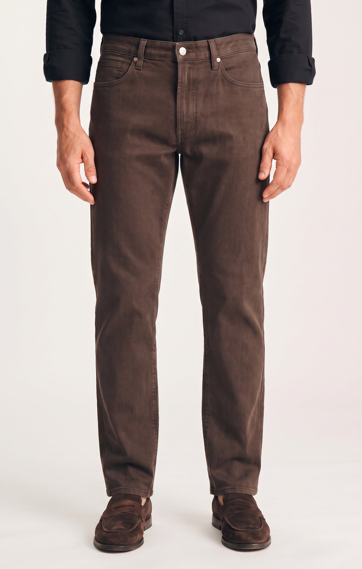 Charisma Relaxed Straight Pants in Chocolate Cloud Luxe