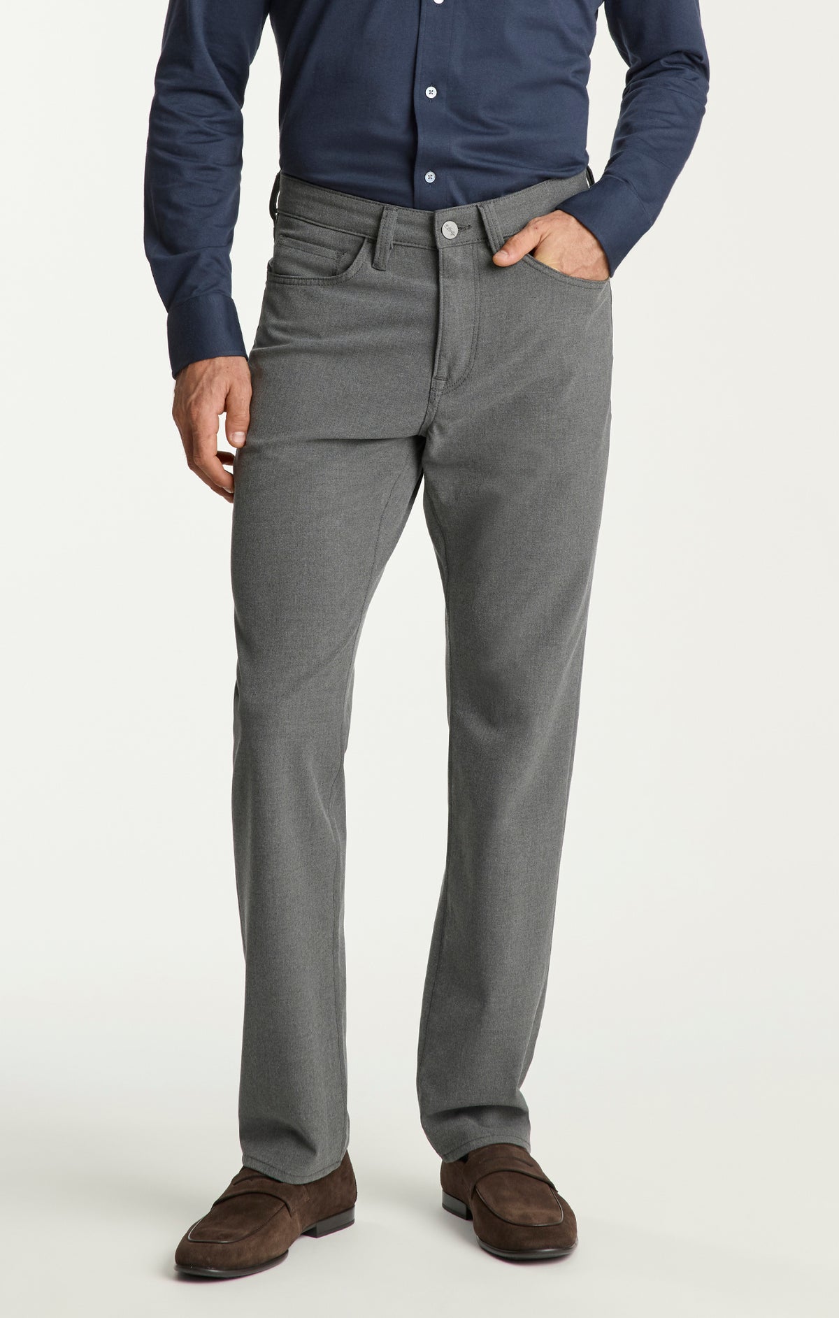 Charisma Relaxed Straight Pants in Charcoal Supreme
