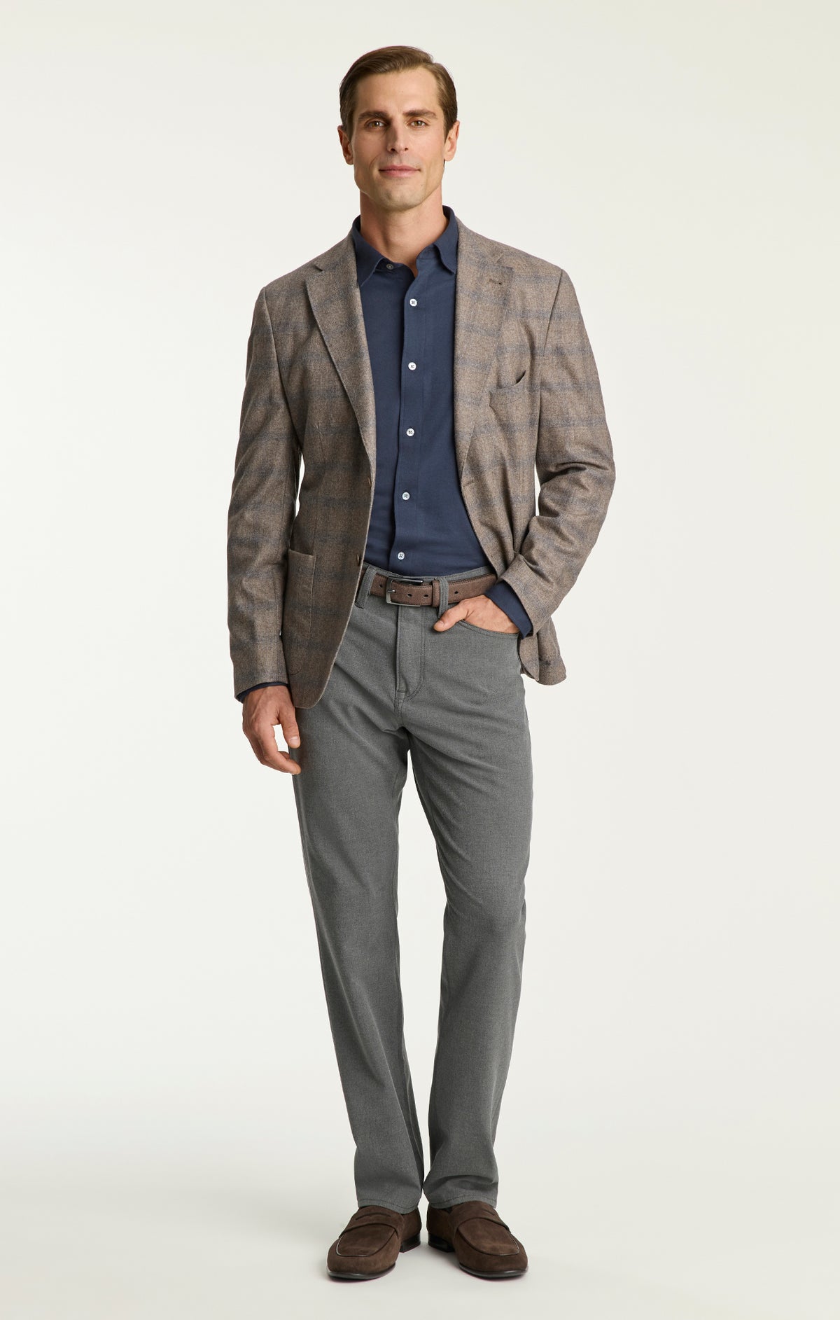 Charisma Relaxed Straight Pants in Charcoal Supreme