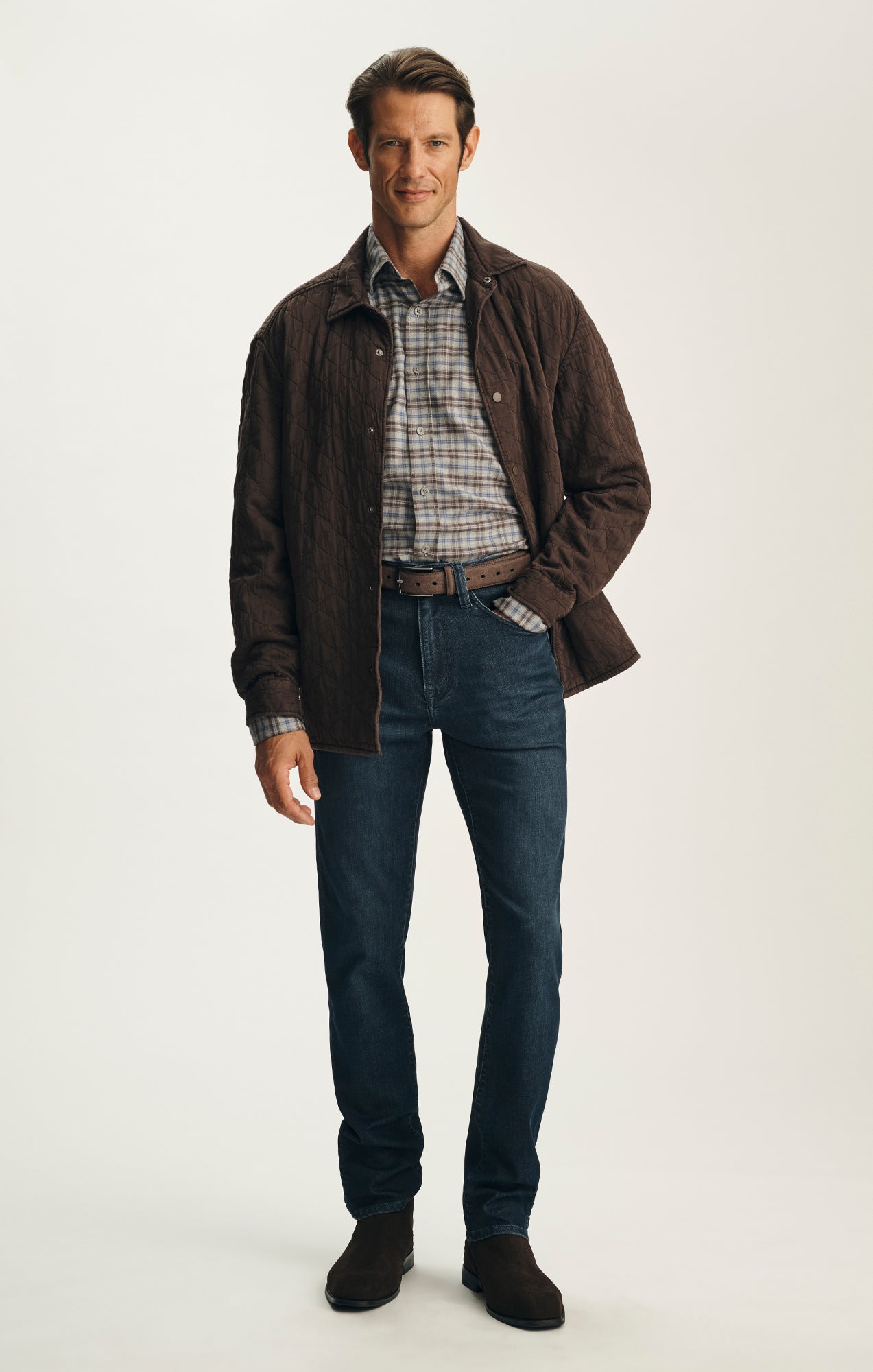 Charisma Relaxed Straight Jeans in Dark Sporty