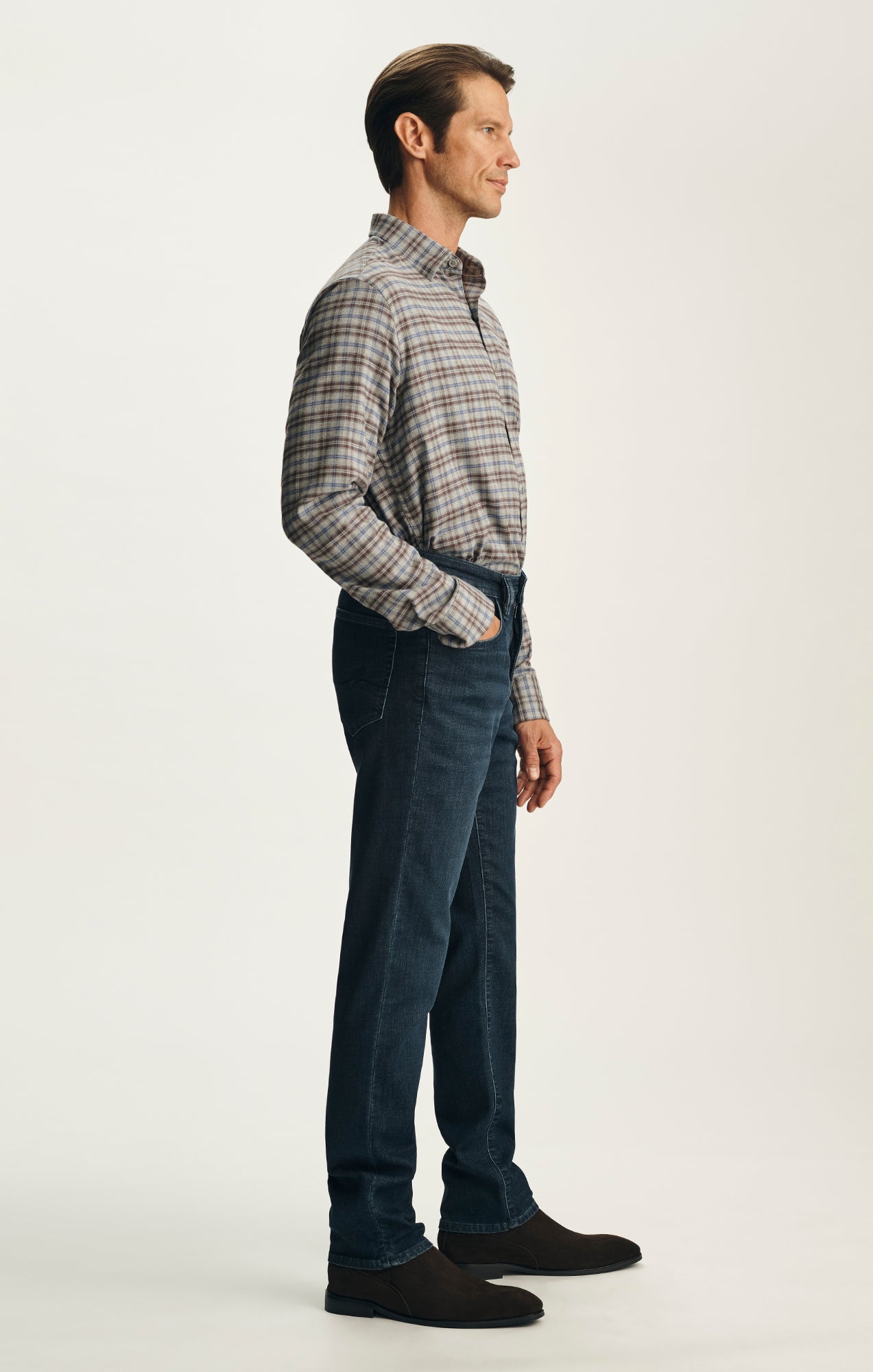 Charisma Relaxed Straight Jeans in Dark Sporty