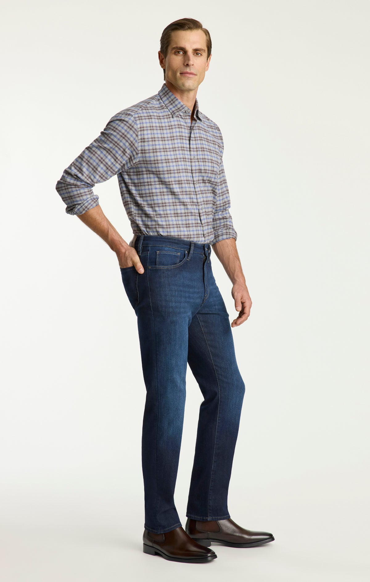 Charisma Relaxed Straight Jeans in Deep Vintage Aerodenim