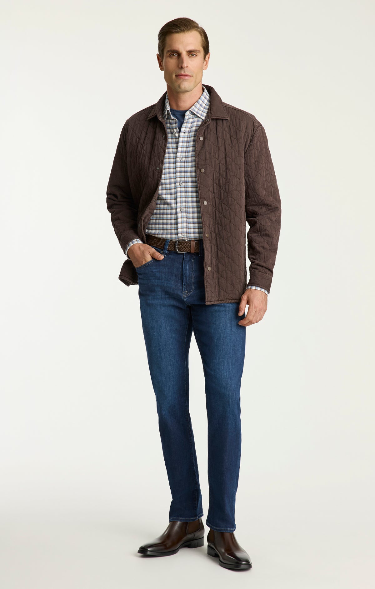 Charisma Relaxed Straight Jeans in Rinse Brushed Organic Ultra