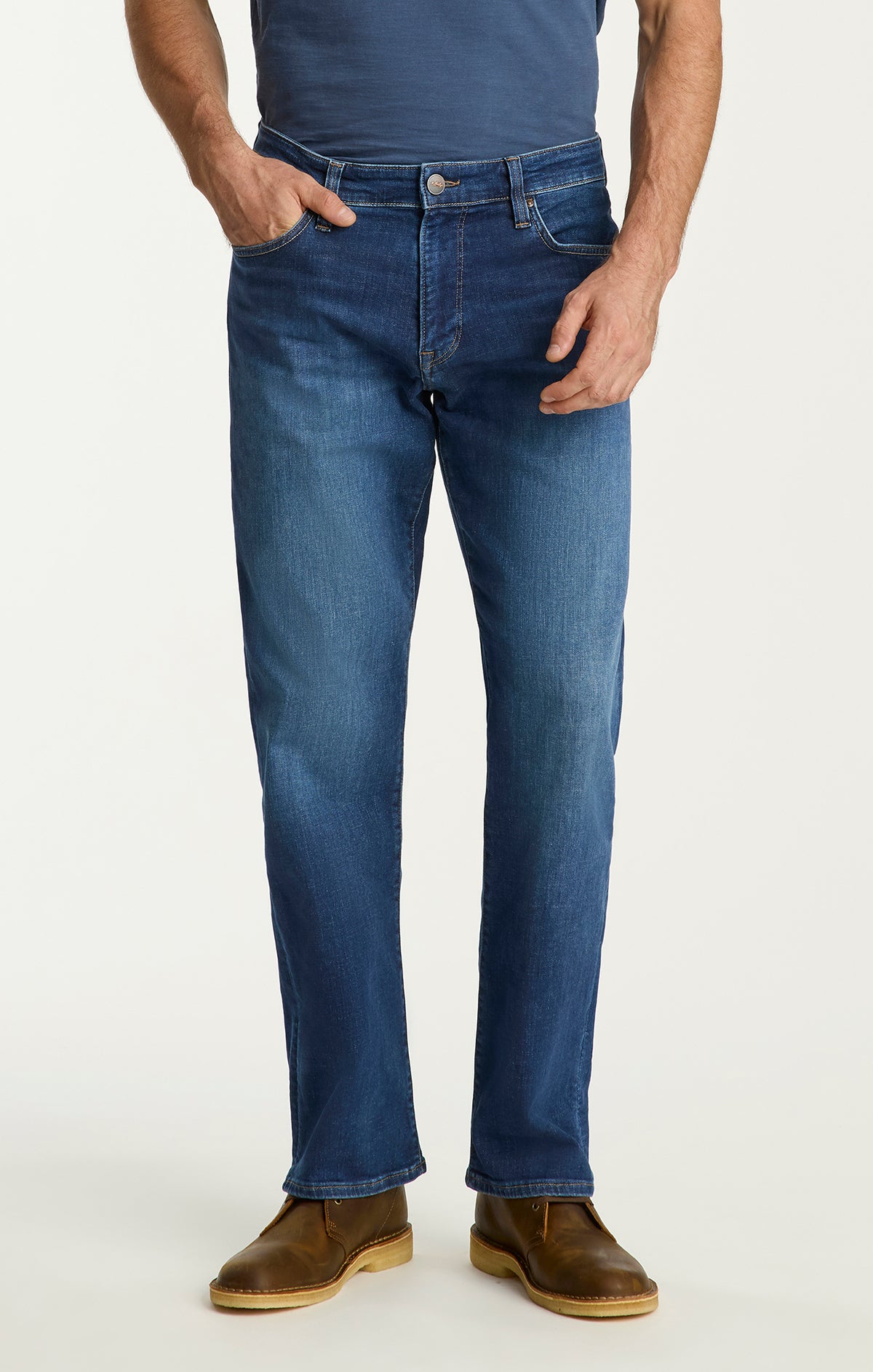 Camino Relaxed Straight Jeans in Dark Vintage