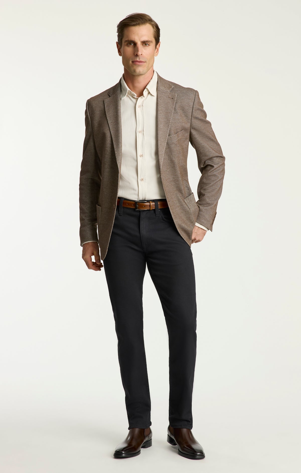 Courage Straight Leg Jeans In Black Urban