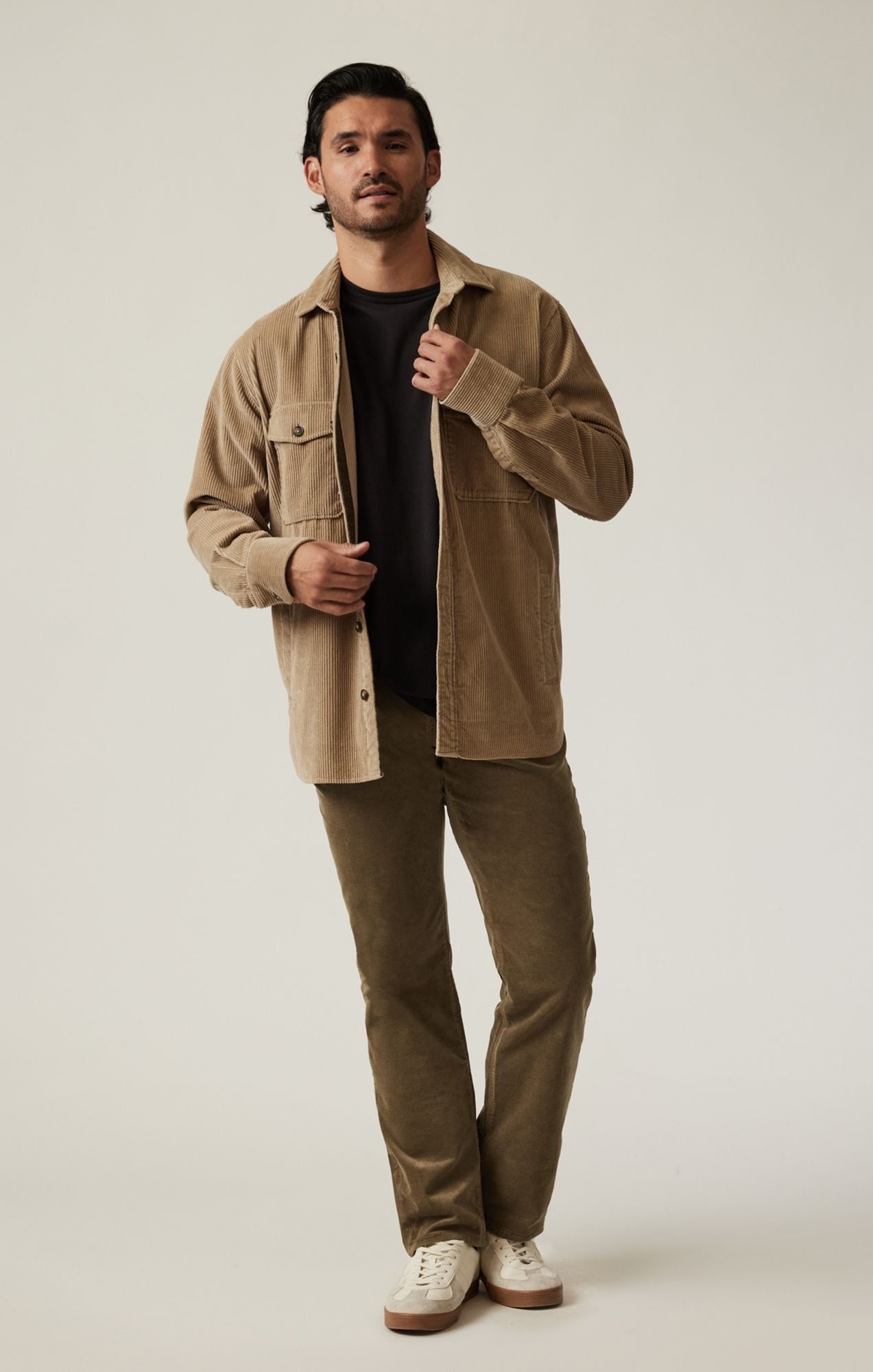 Courage Straight Leg Pants in Tobacco Cord
