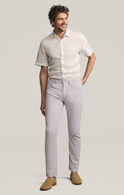 Courage Straight Leg Pants in Lilac Twill