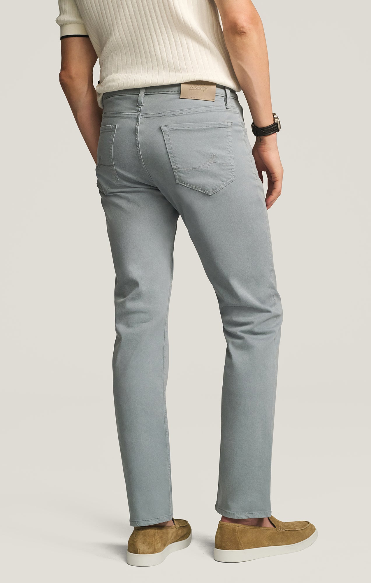 Courage Straight Leg Pants in Alloy Twill