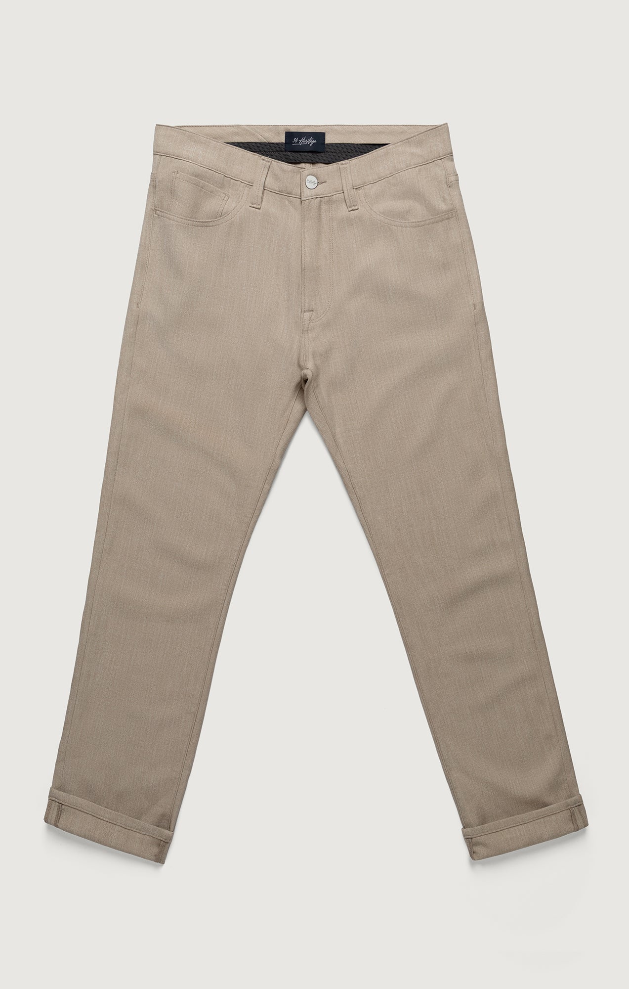 Courage Straight Leg Pants In Wheat Cross Twill