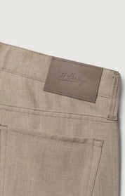 Courage Straight Leg Pants In Wheat Cross Twill