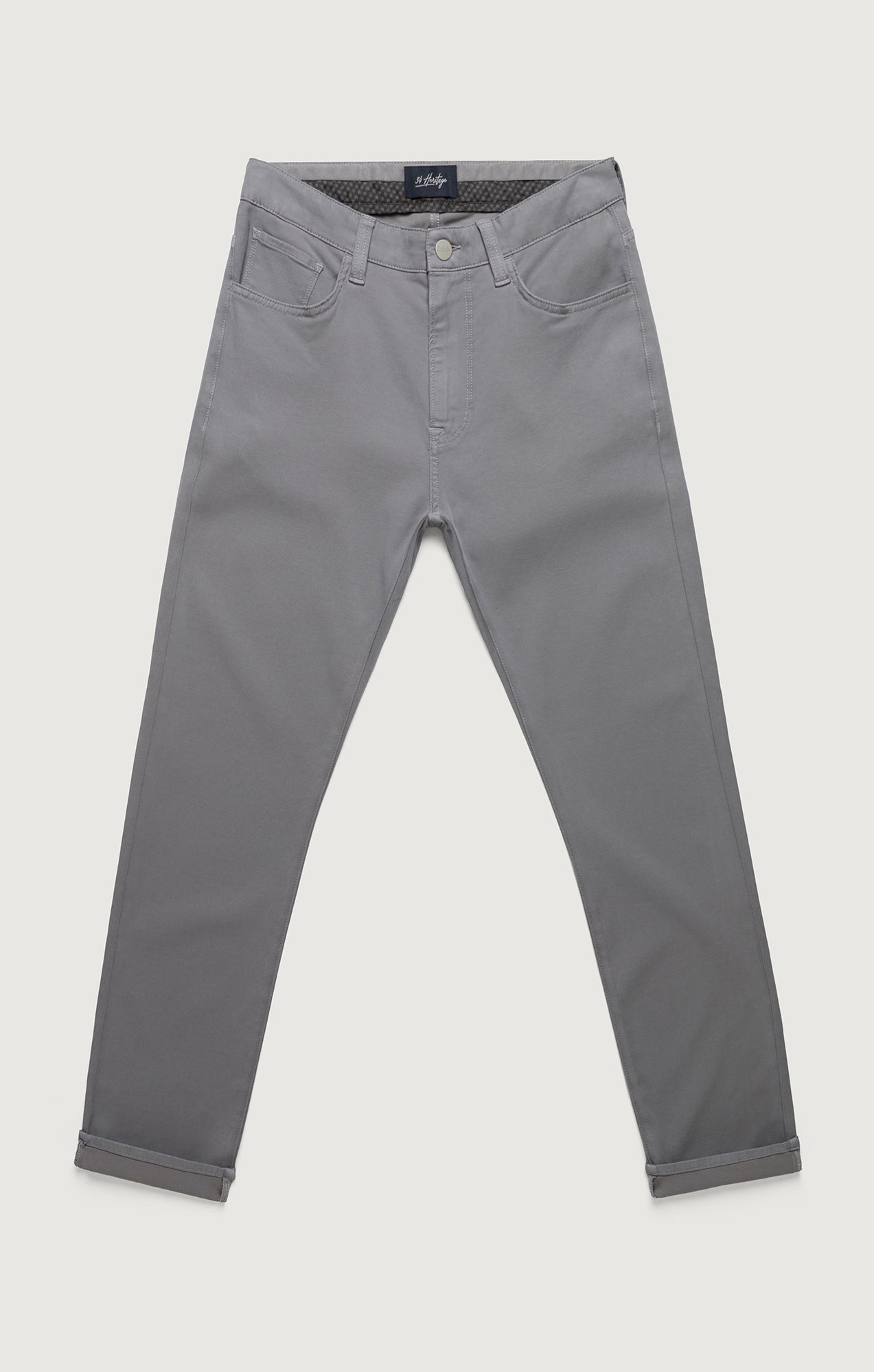 Courage Straight Leg Pants In Pewter Cloud Luxe