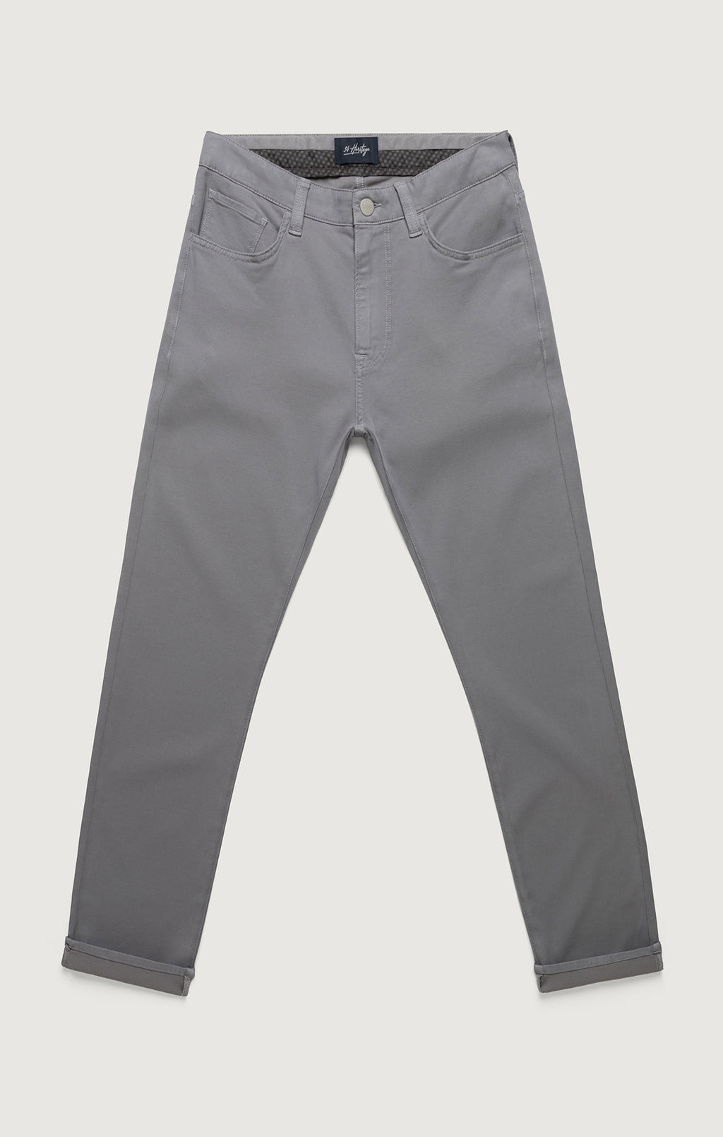 Courage Straight Leg Pants In Pewter Cloud Luxe