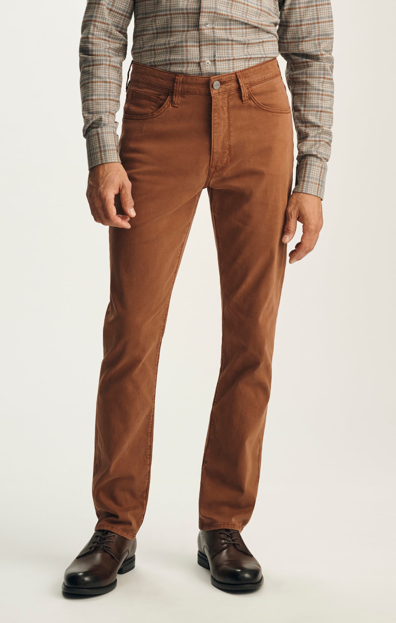 Courage Straight Leg Pants in Terracotta Twill