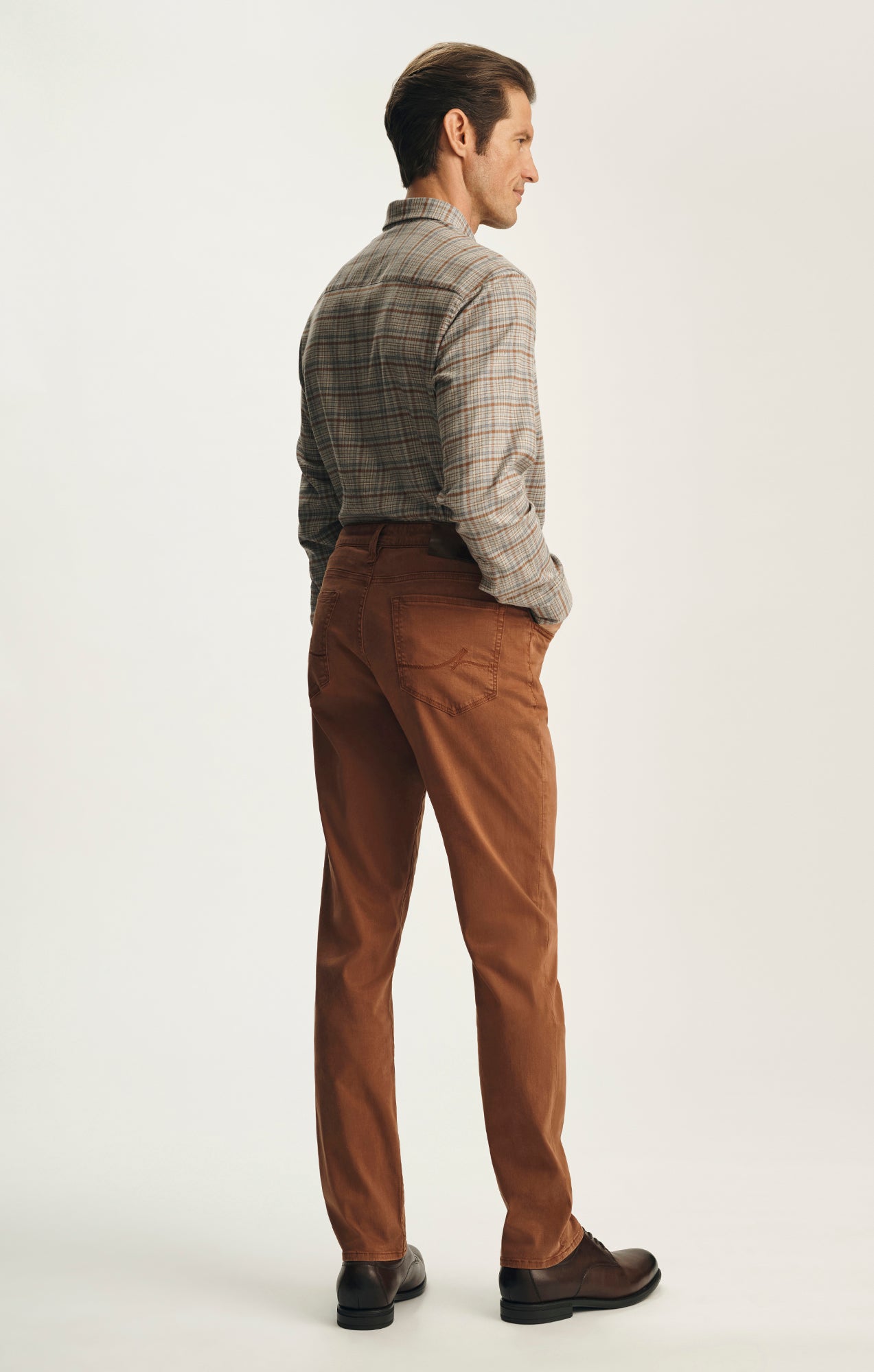 Courage Straight Leg Pants in Terracotta Twill
