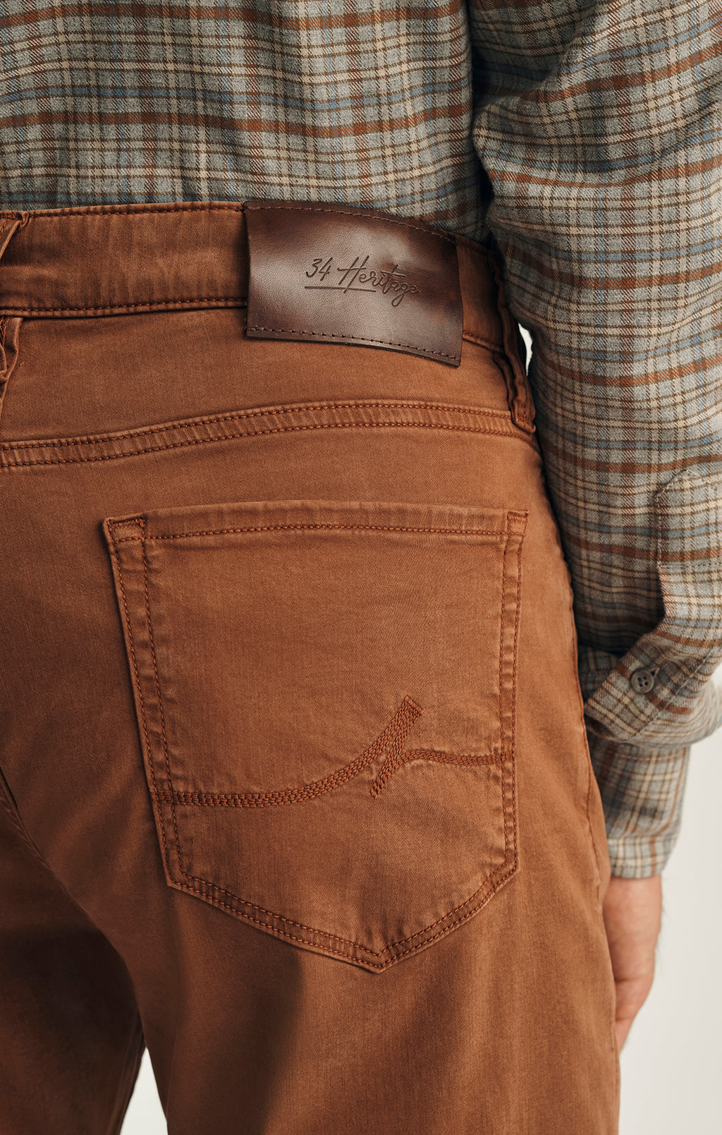 Courage Straight Leg Pants in Terracotta Twill