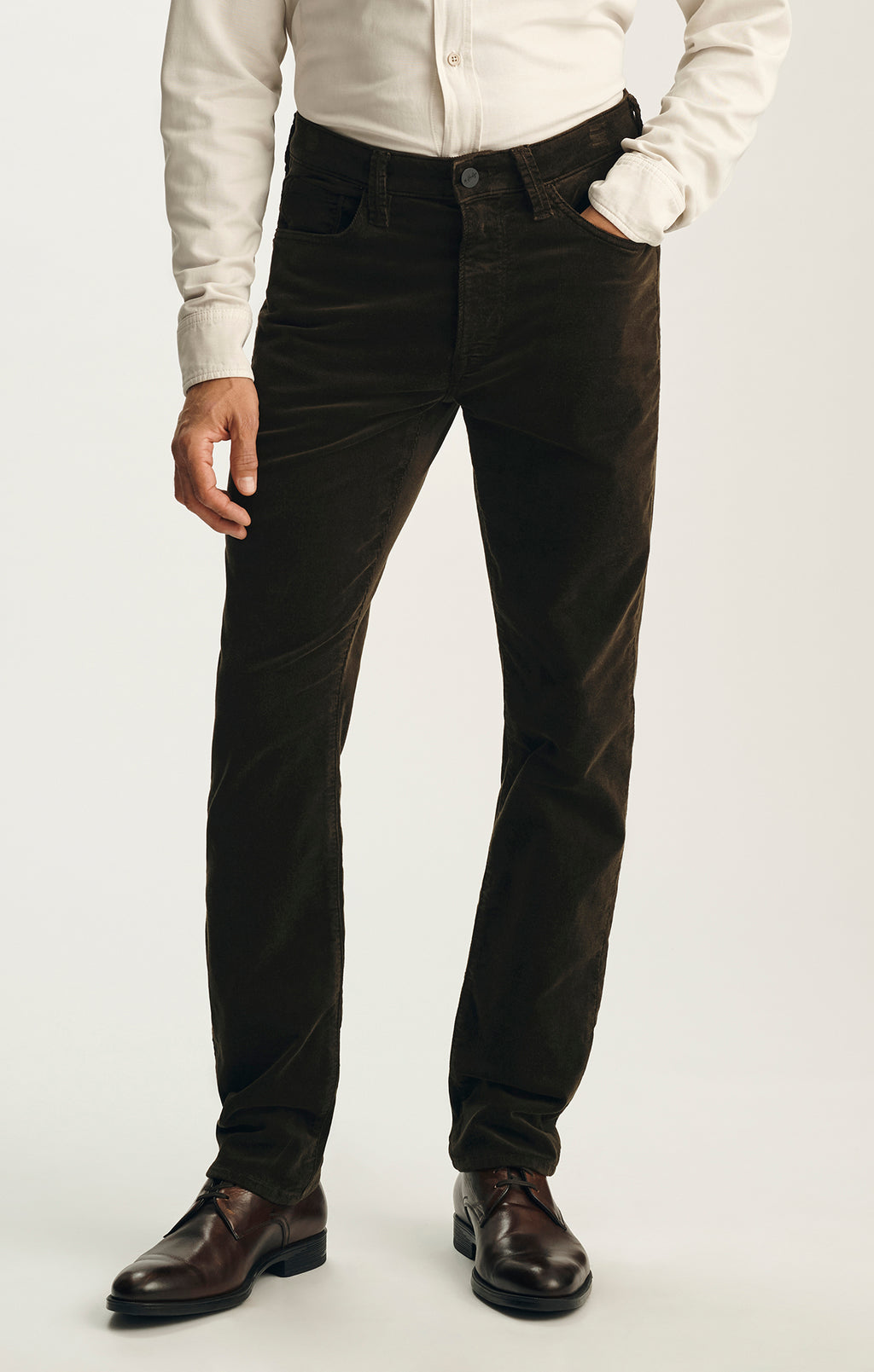 Courage Straight Leg Pants in Deep Forest Cord