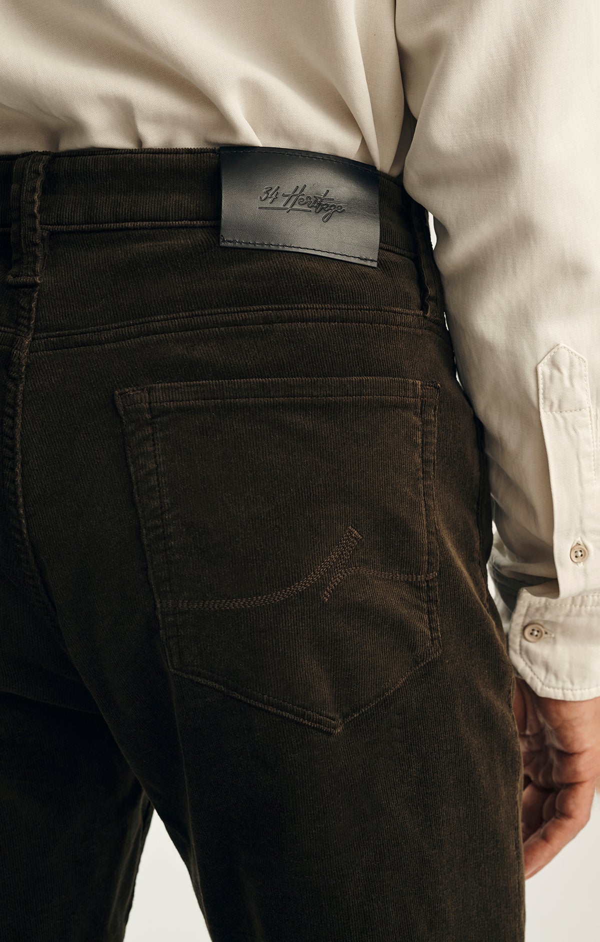 Courage Straight Leg Pants in Deep Forest Cord