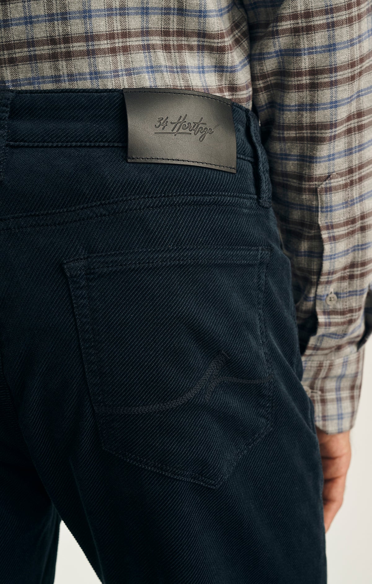 Courage Straight Leg Pants in Midnight Diagonal Luxe