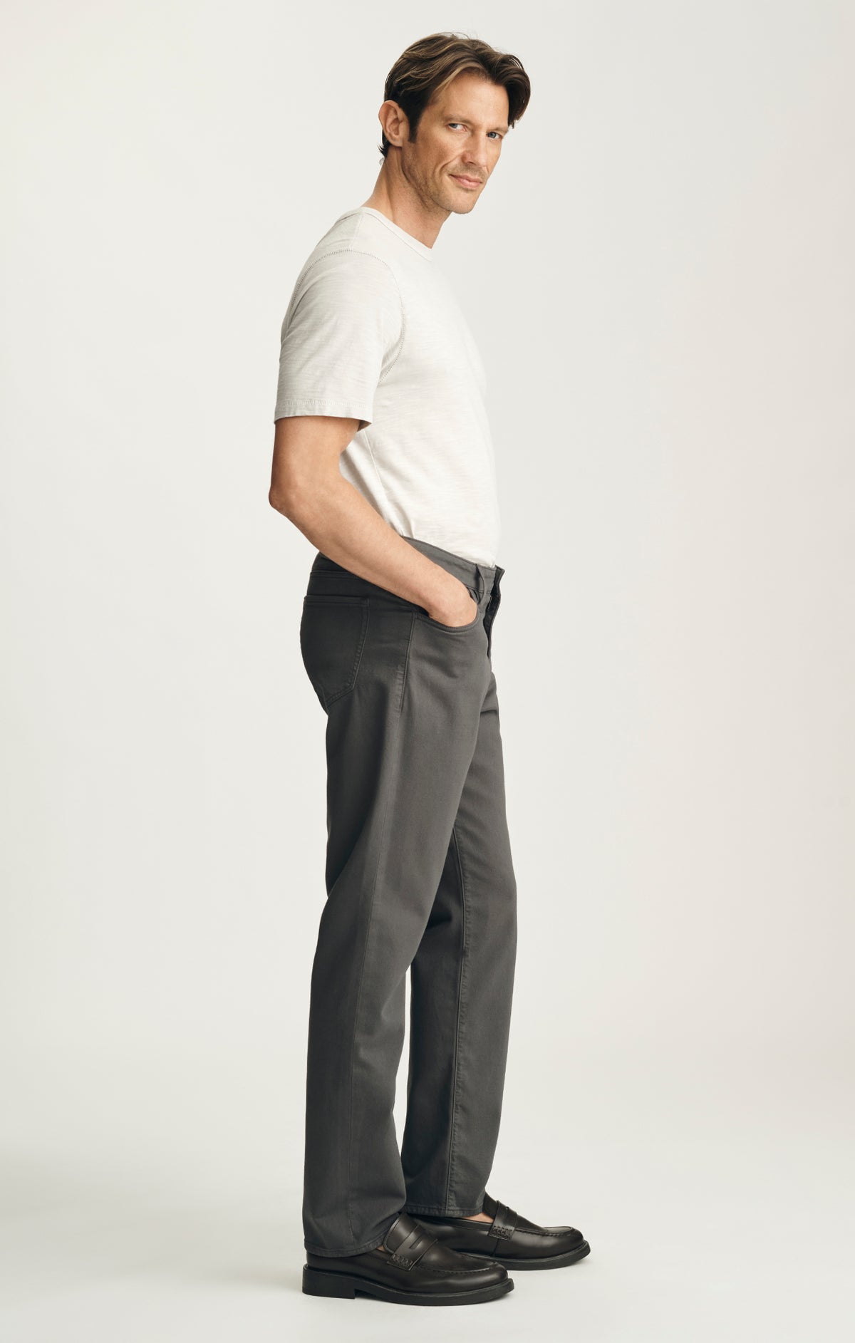 Courage Straight Leg Pants in Anchor Wool Luxe
