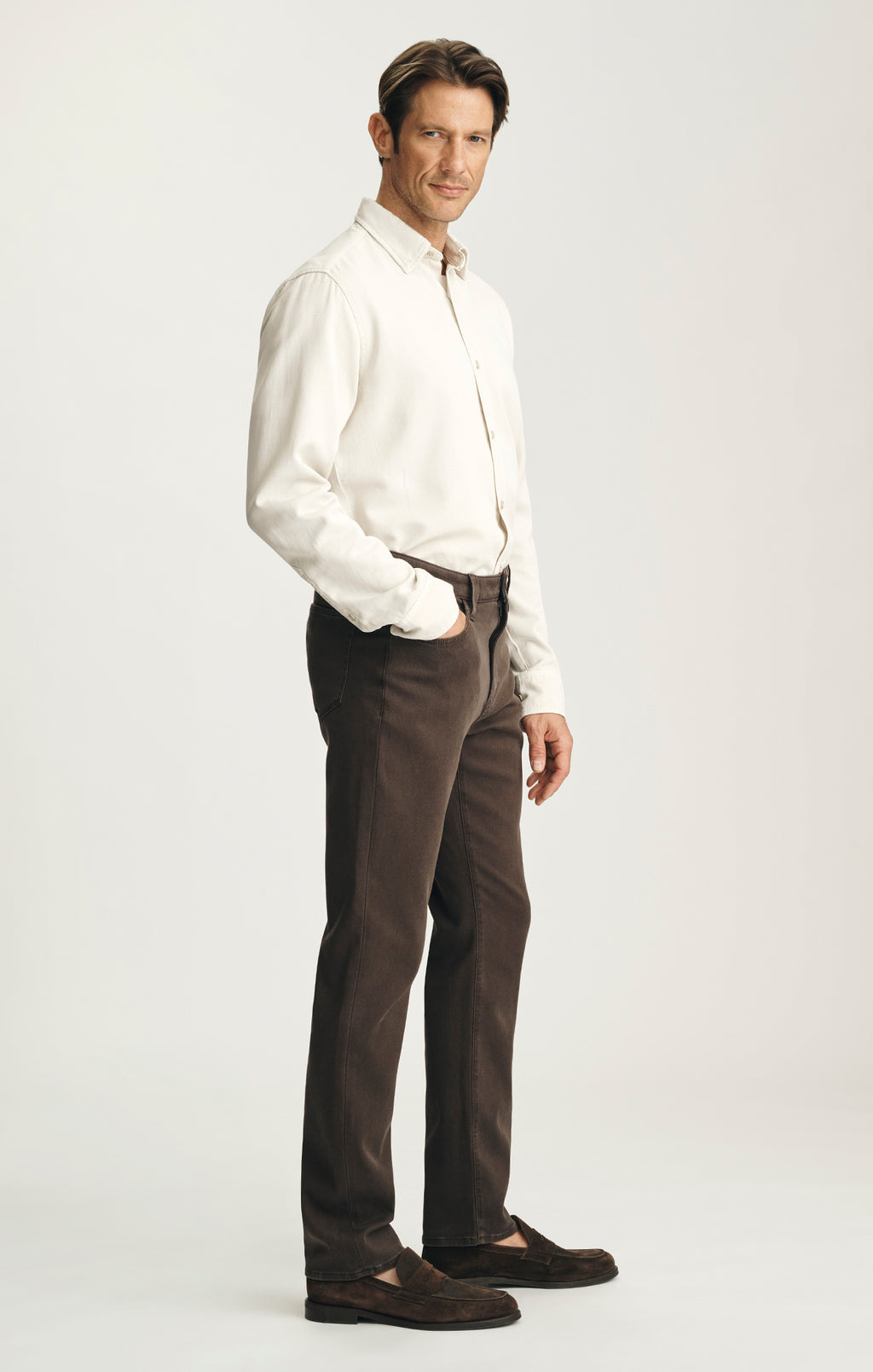 Courage Straight Leg Pants in Chocolate Cloud Luxe