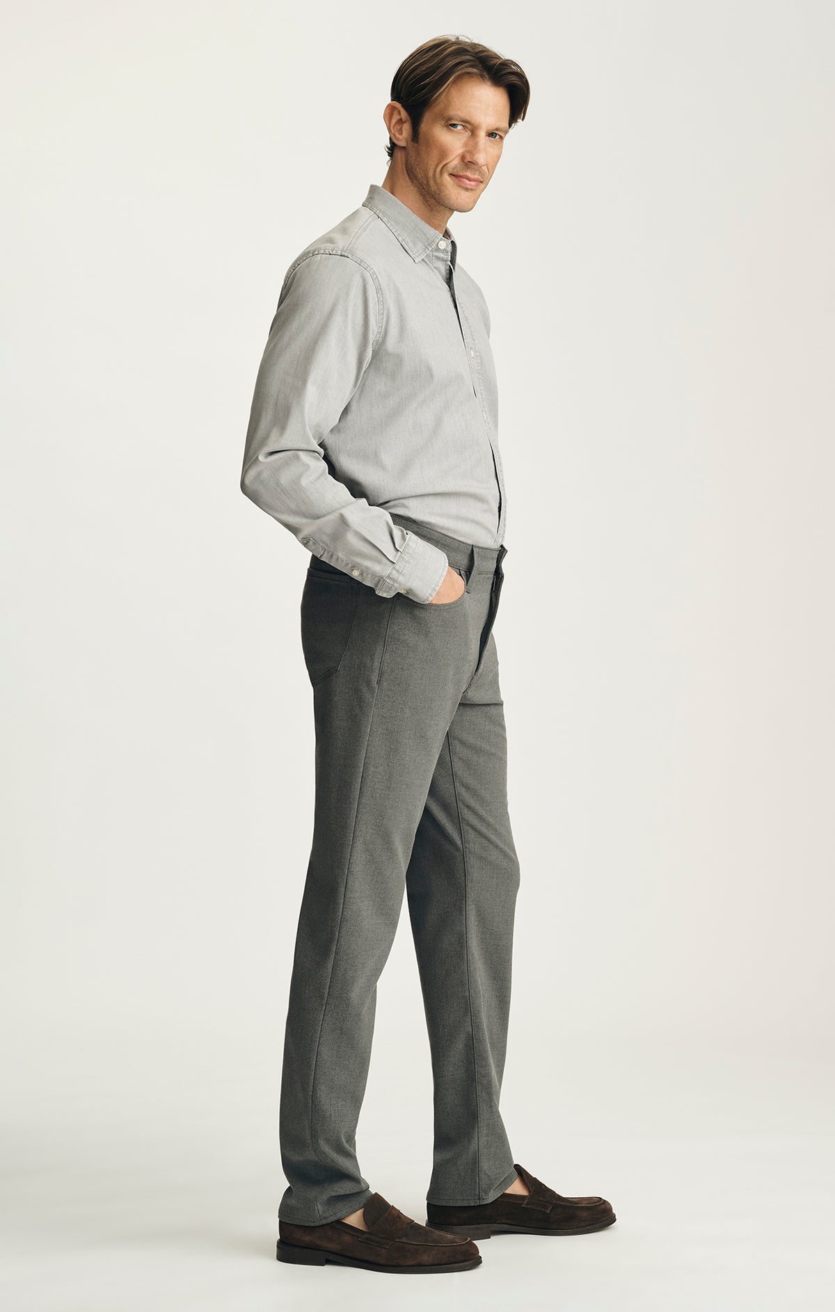 Courage Straight Leg Pants in Charcoal Supreme