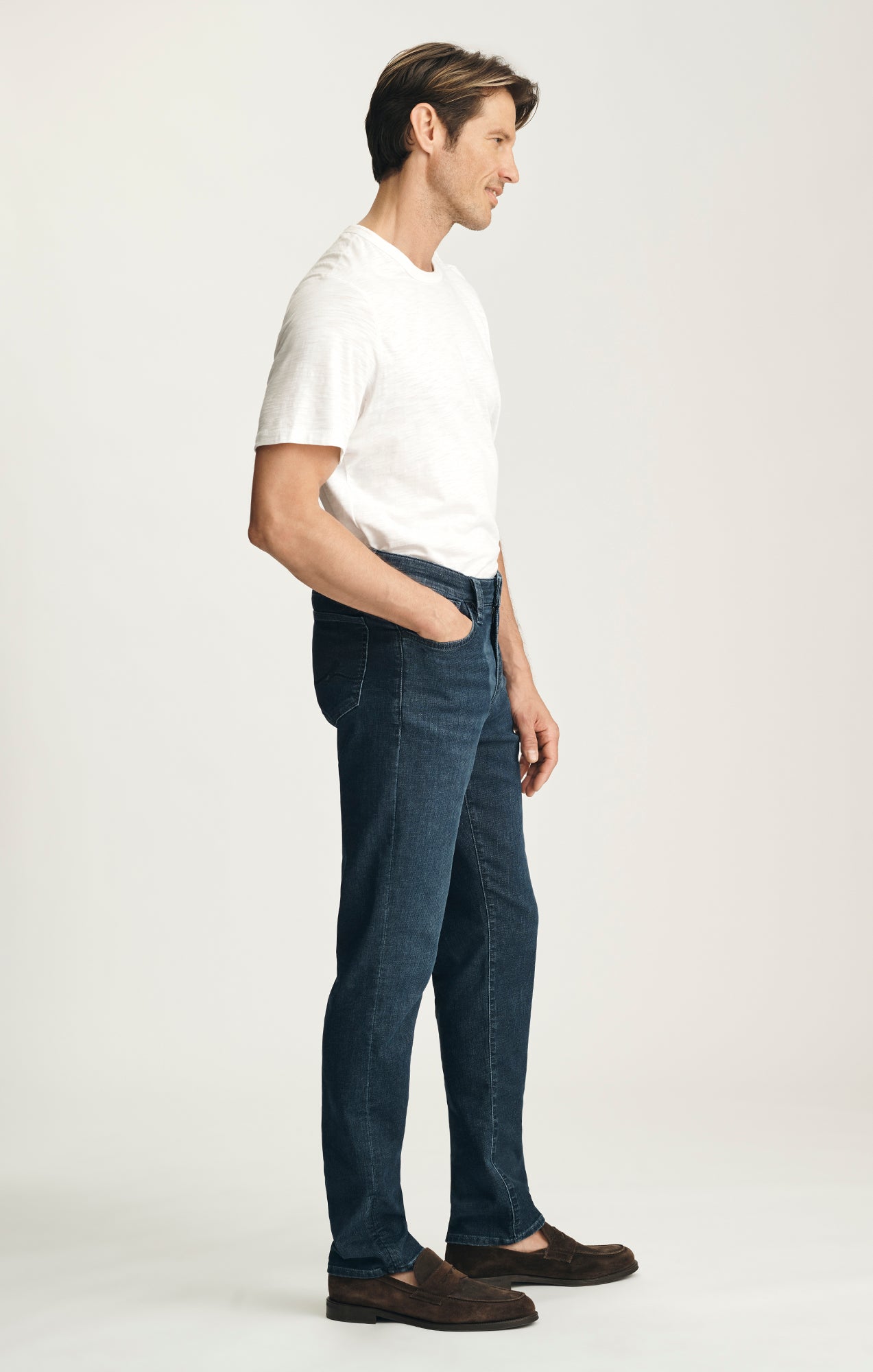 Courage Straight Leg Jeans in Dark Sporty