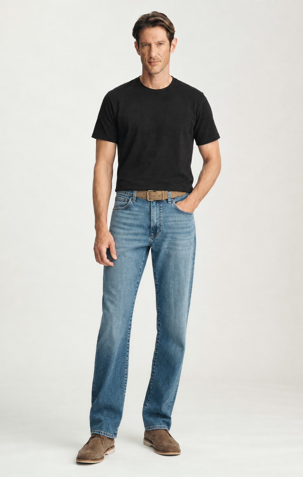 Charisma Relaxed Straight Jeans in Light Foggy Aerodenim