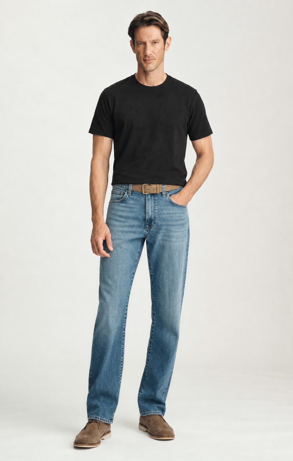 Charisma Relaxed Straight Jeans in Light Foggy Aerodenim