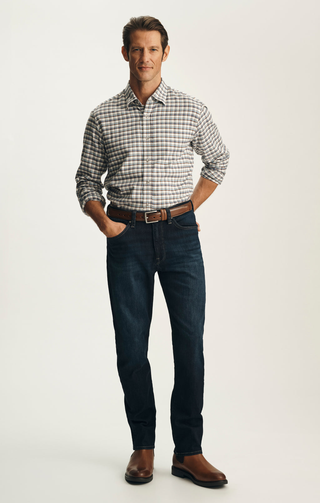 Courage Straight Leg Jeans in Deep Vintage Aerodenim