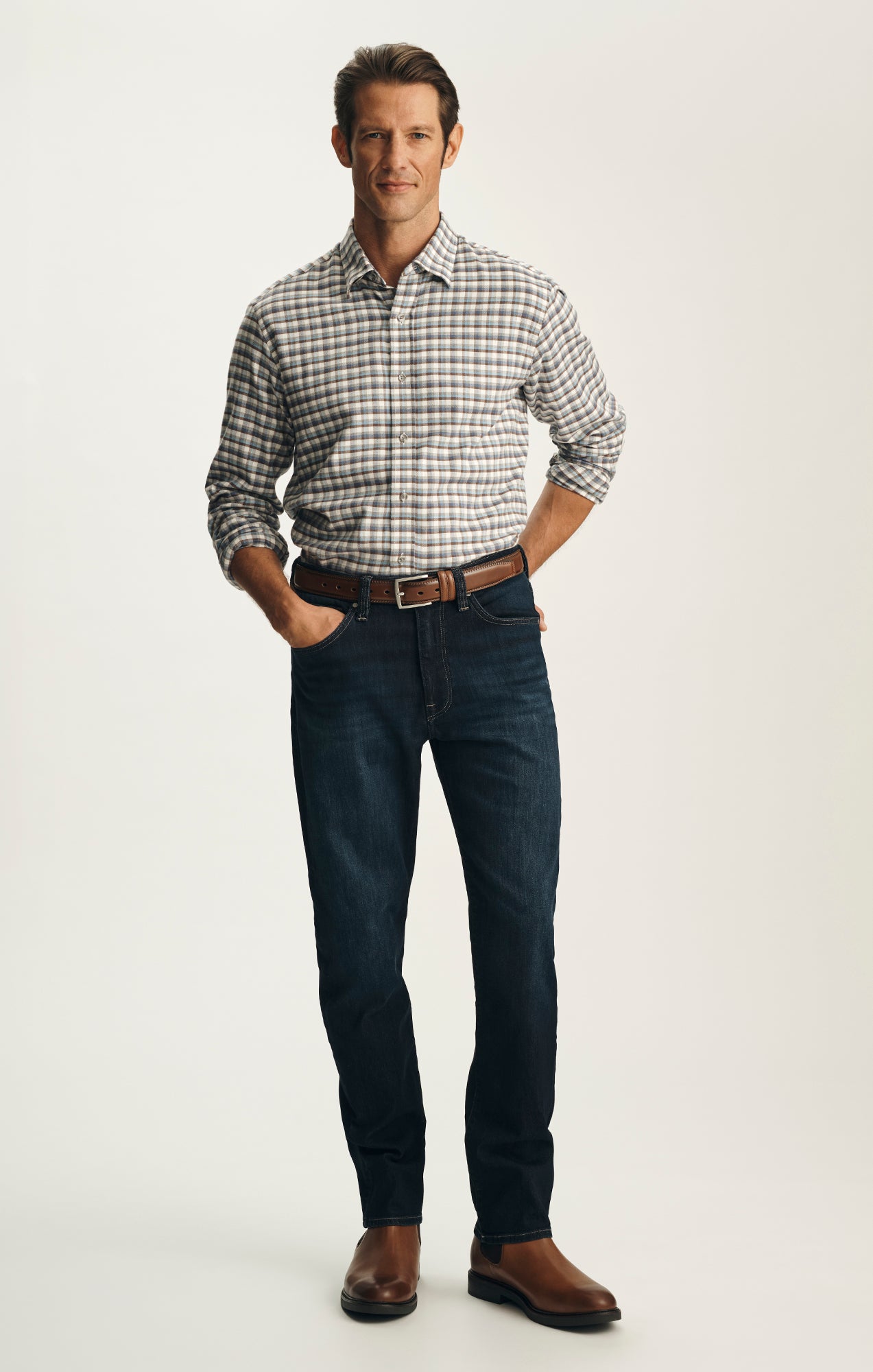 Courage Straight Leg Jeans in Deep Vintage Aerodenim
