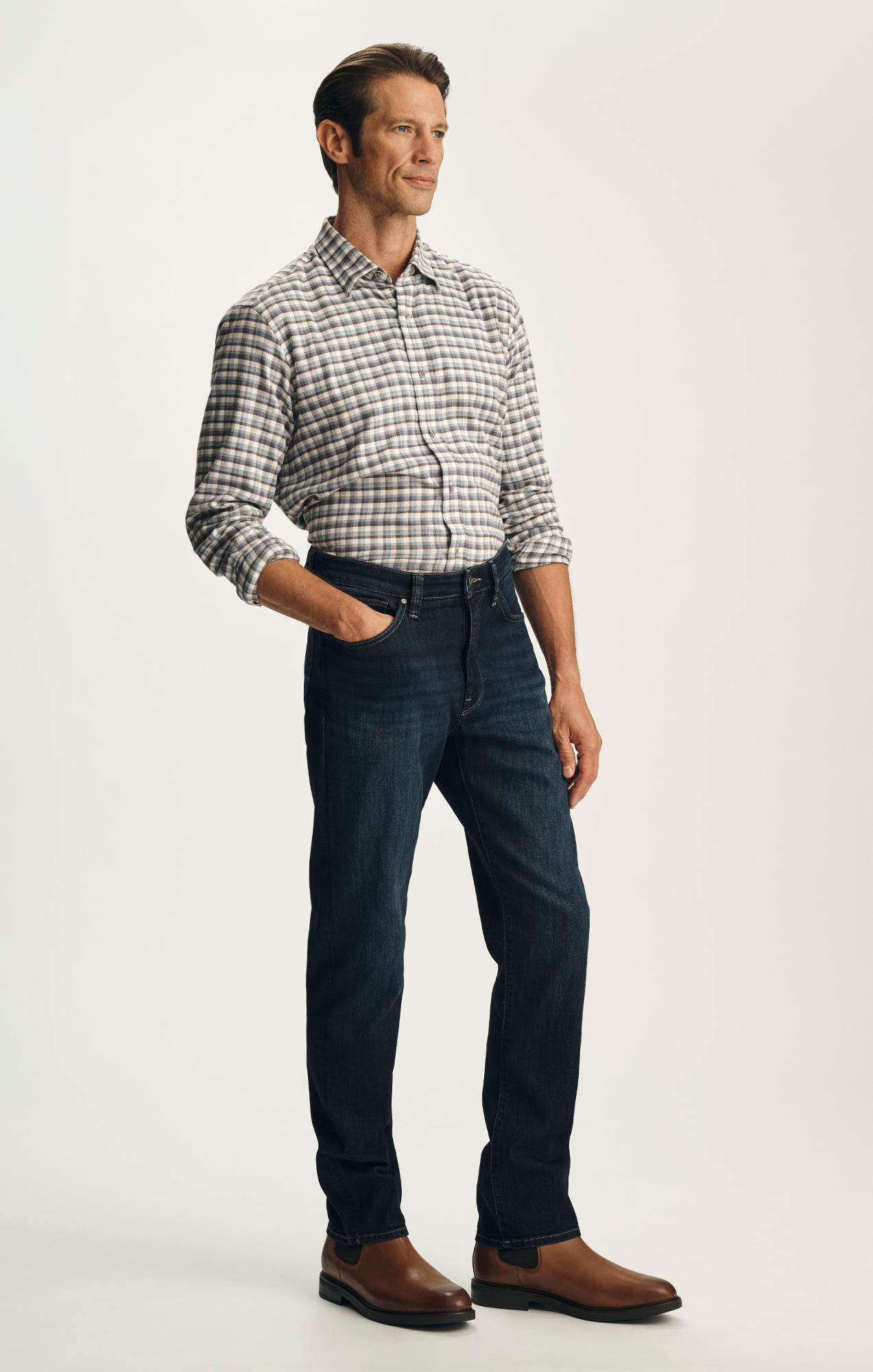 Courage Straight Leg Jeans in Deep Vintage Aerodenim