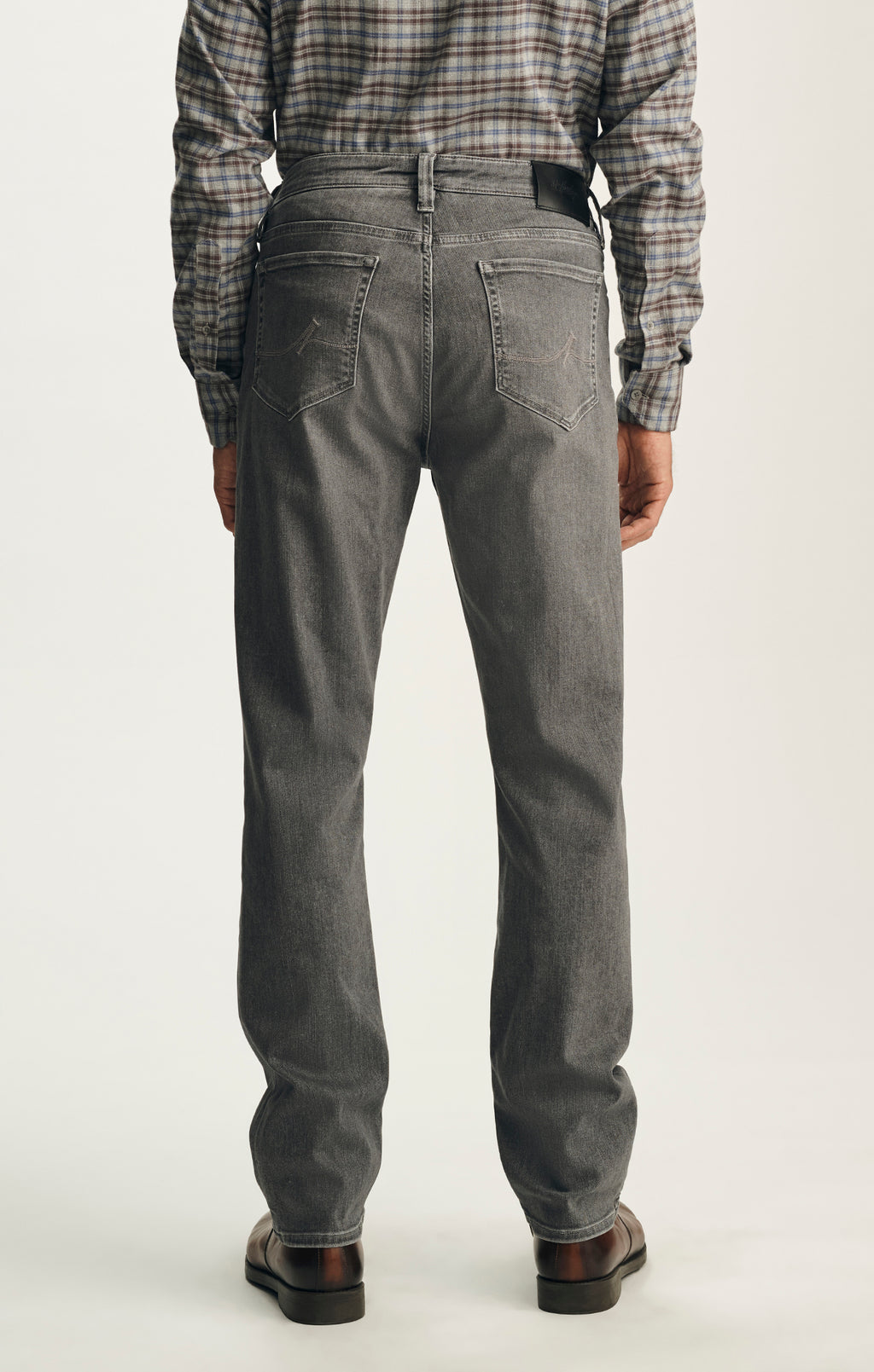 Courage Straight Leg Jeans in Light Smoke Brushed Urban