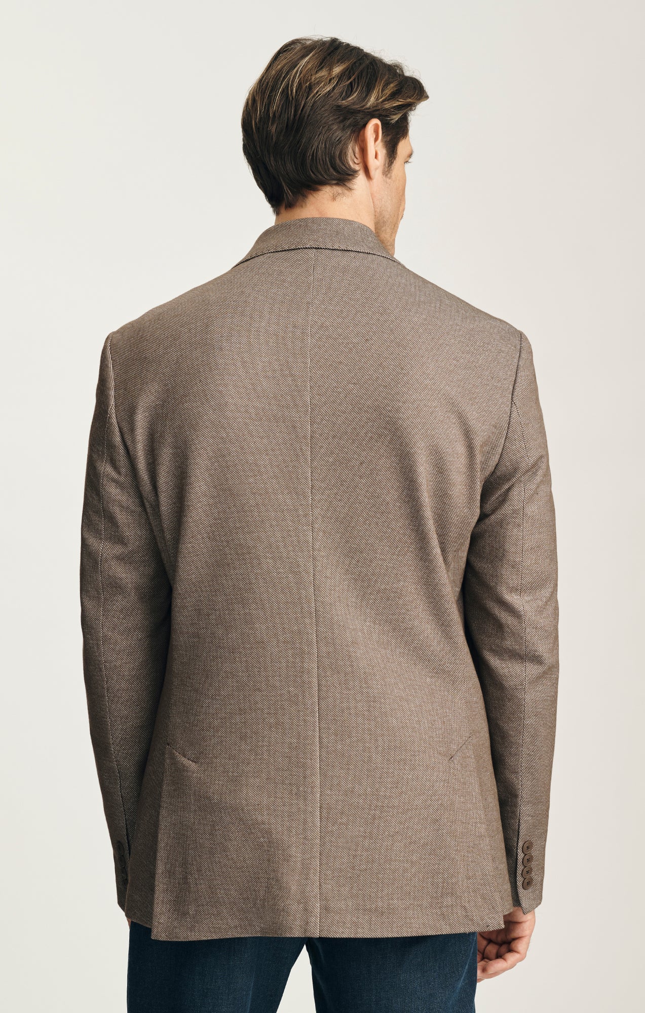 Matteo Honeycomb Blazer in Brown