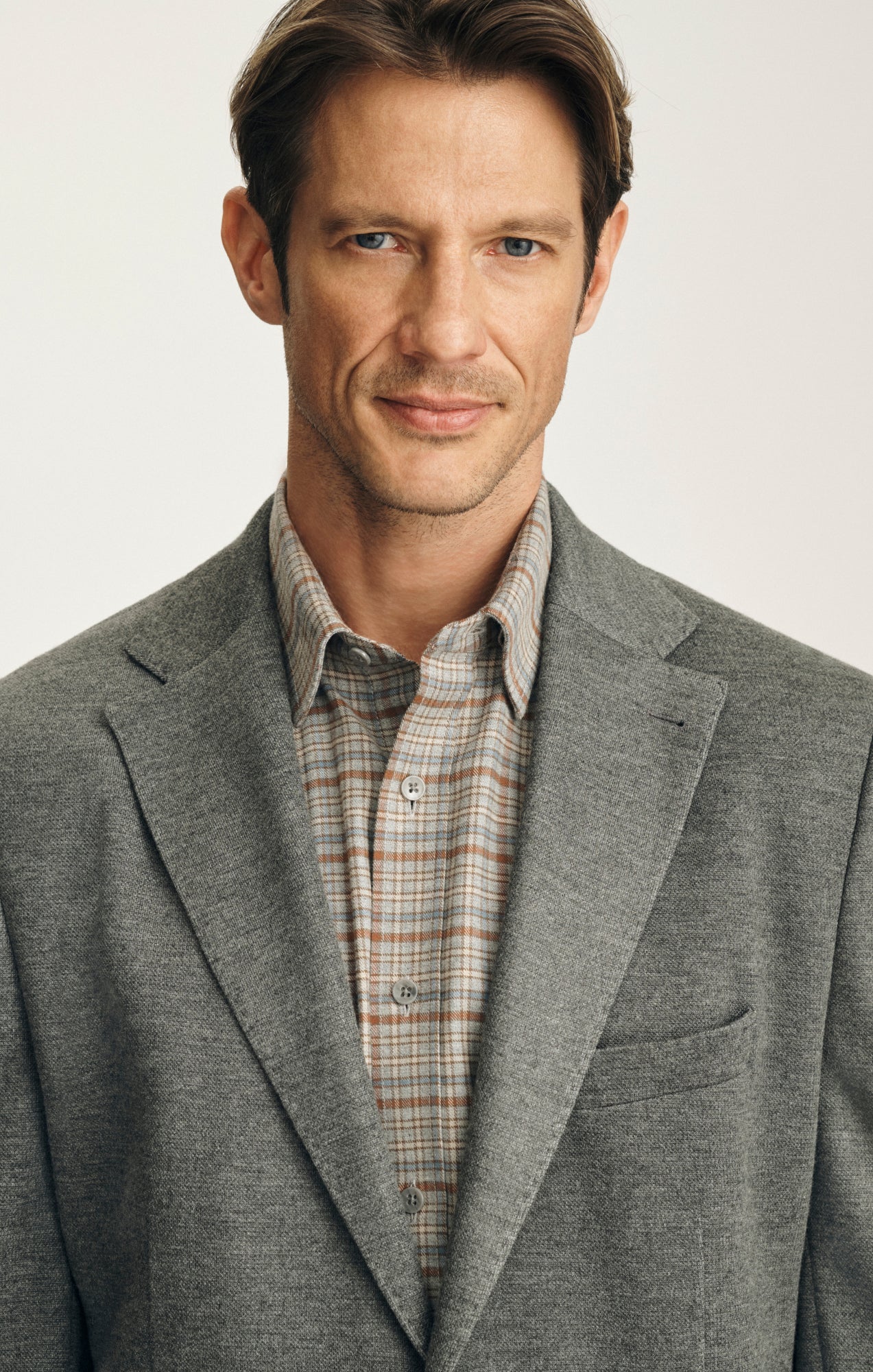 Matteo Interlock Blazer in Anthracite Melange