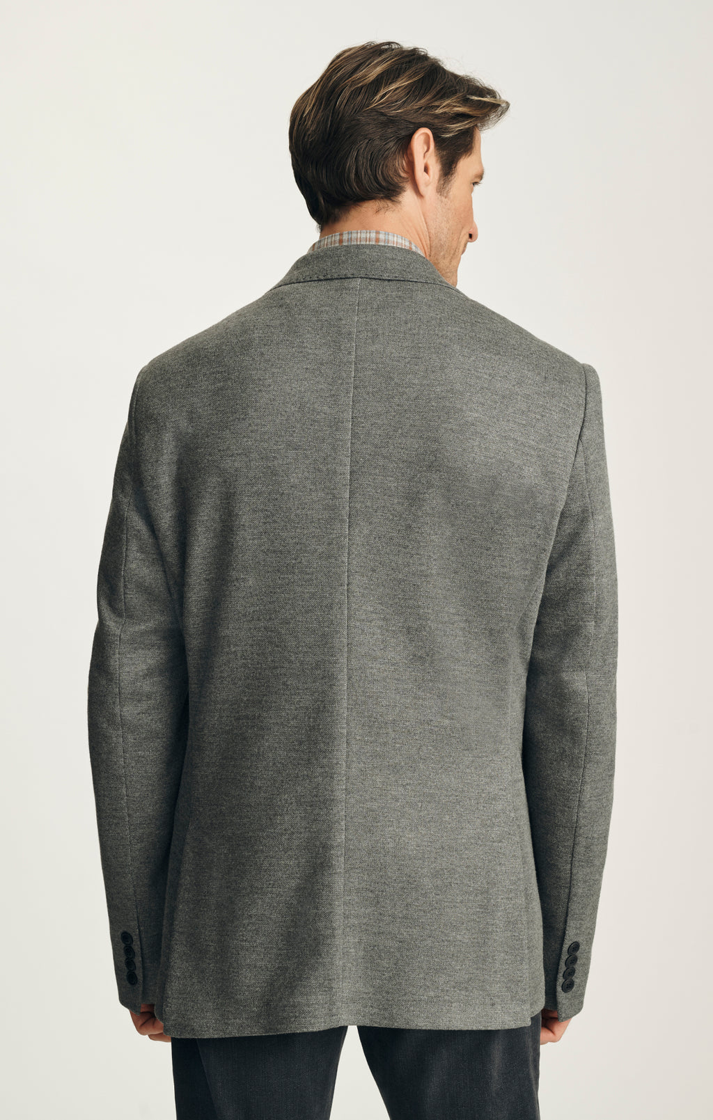 Matteo Interlock Blazer in Anthracite Melange
