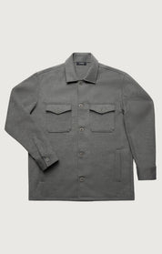 Button Down Overshirt in Grey