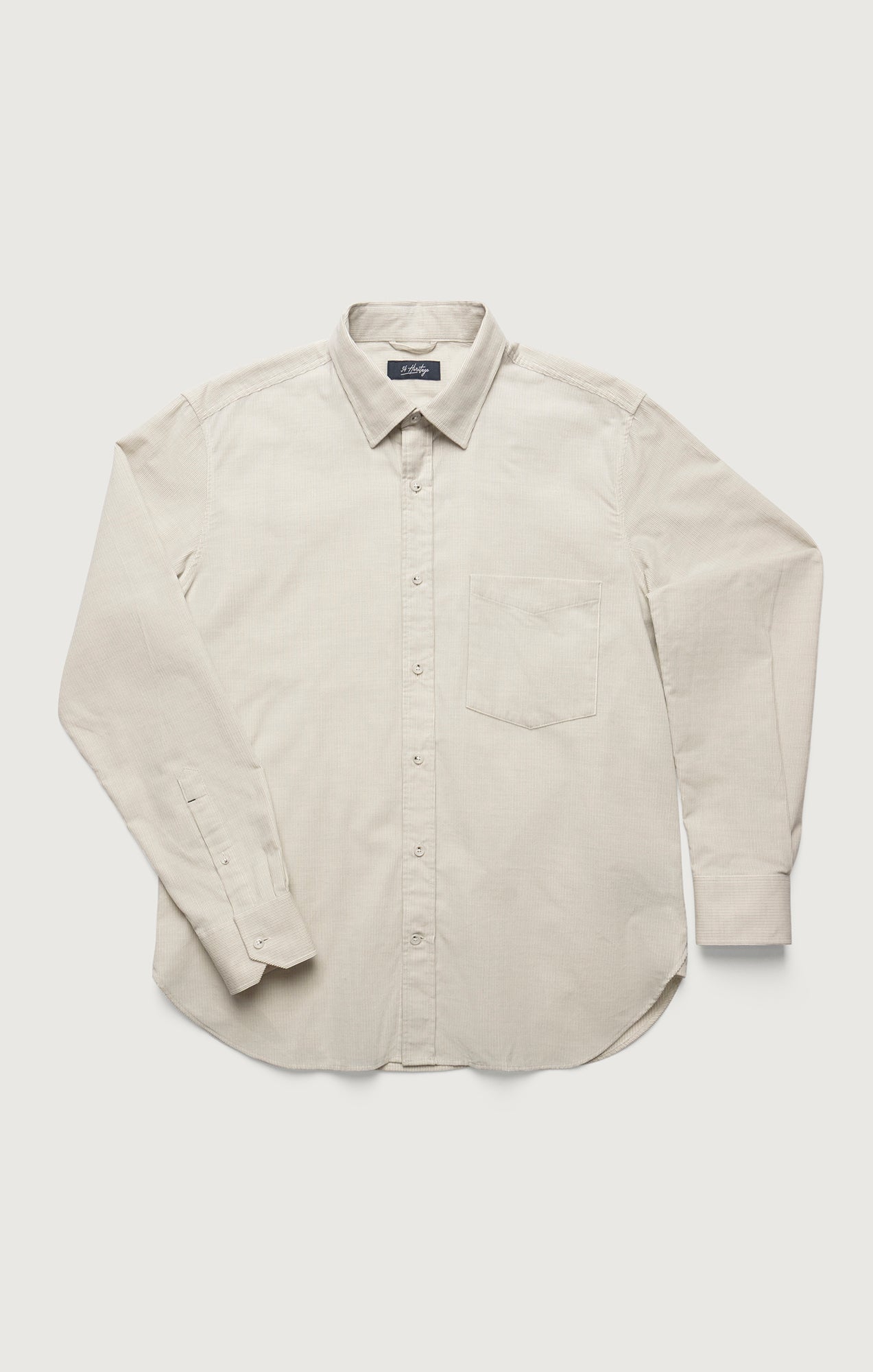 Corduroy Pocket Shirt in Beige