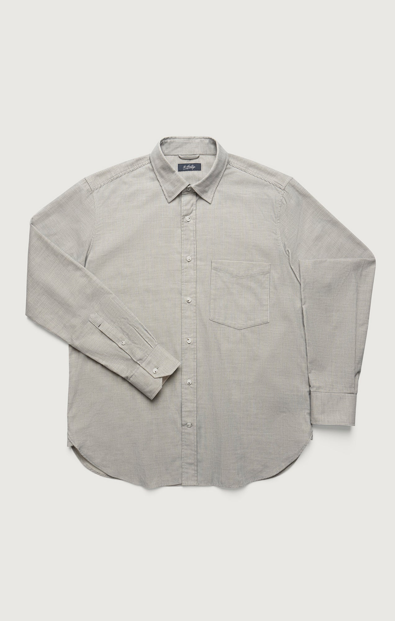 Corduroy Pocket Shirt in Grey