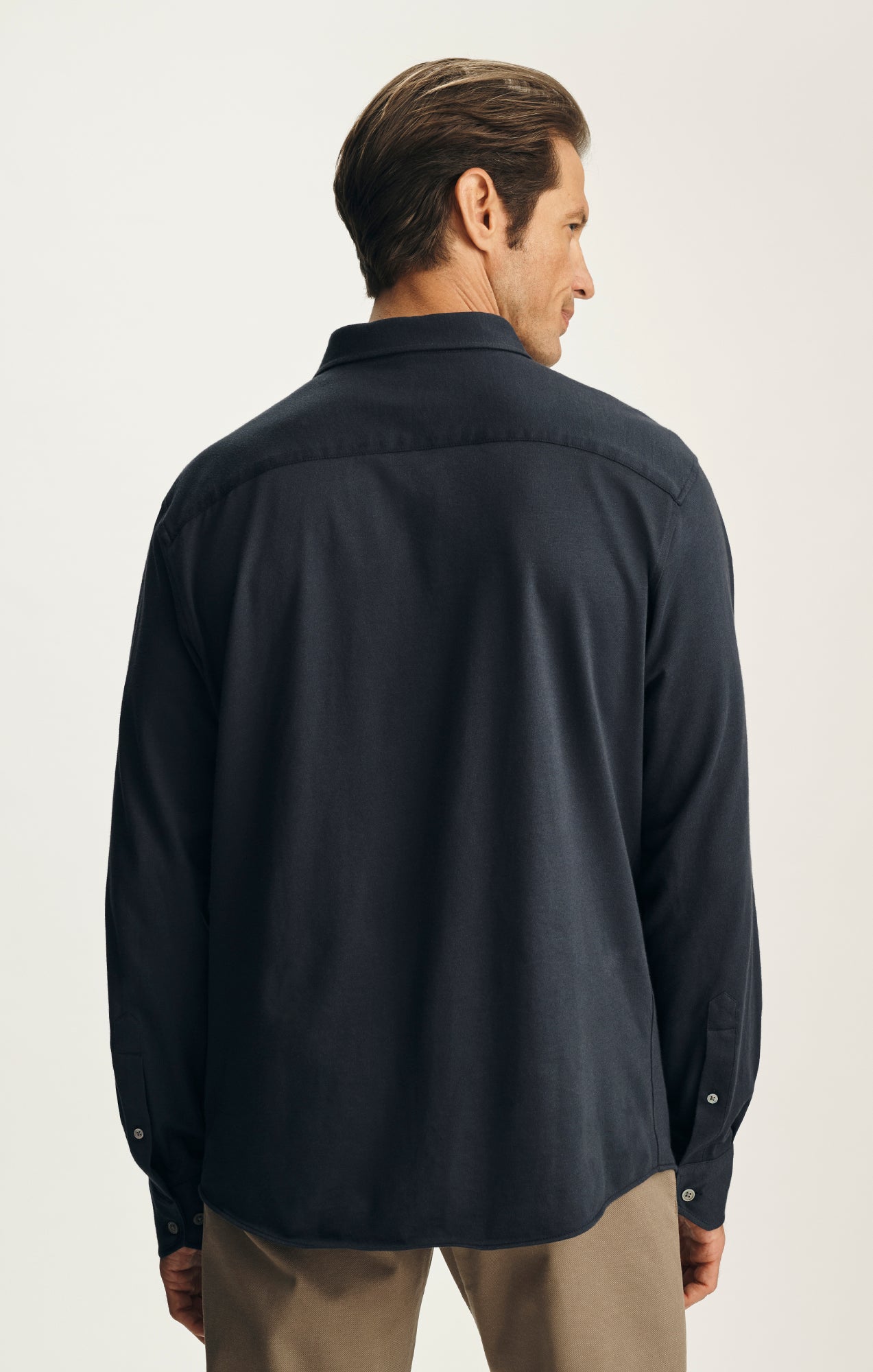 Cotton Blend Shirt in Total Eclipse