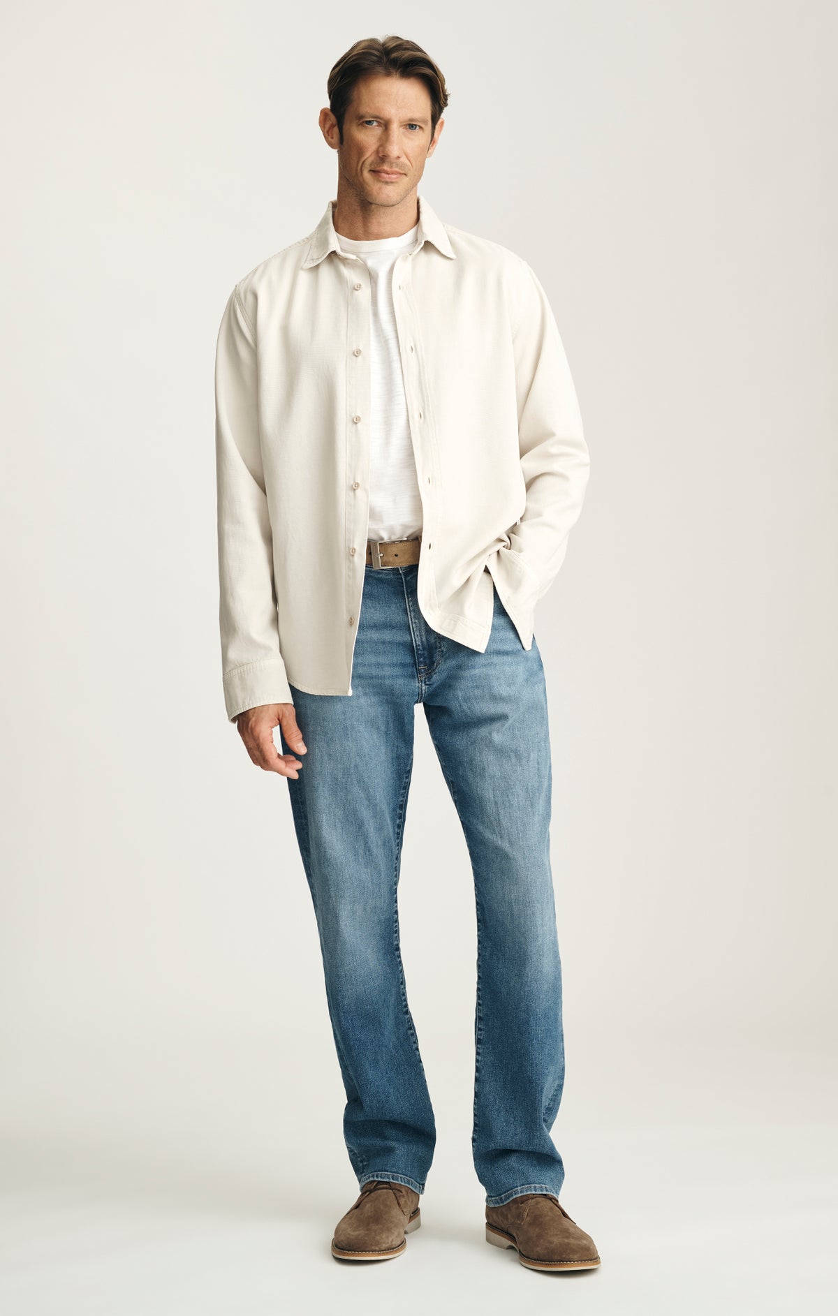 Tencel™ Blend Shirt in Silver Birch