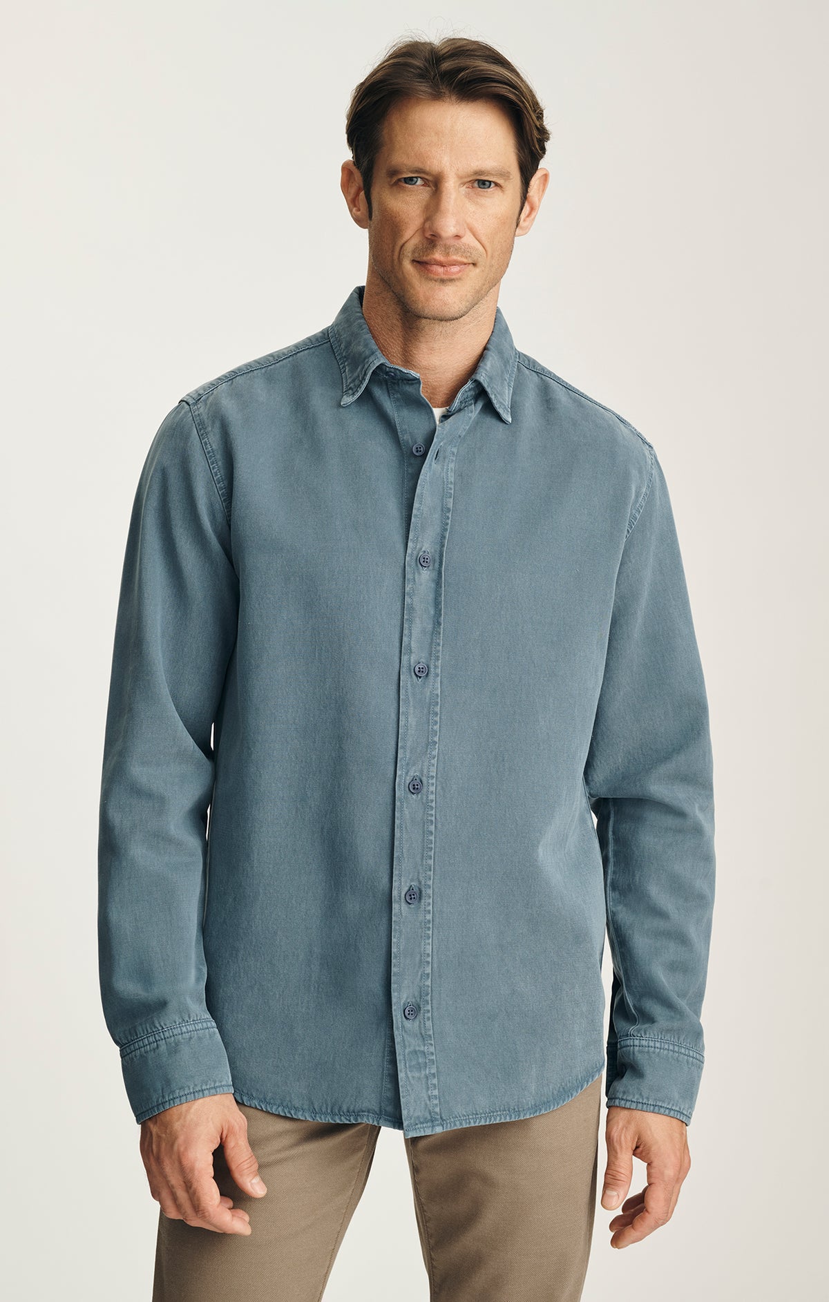 Tencel™ Blend Shirt in Blue Mirage
