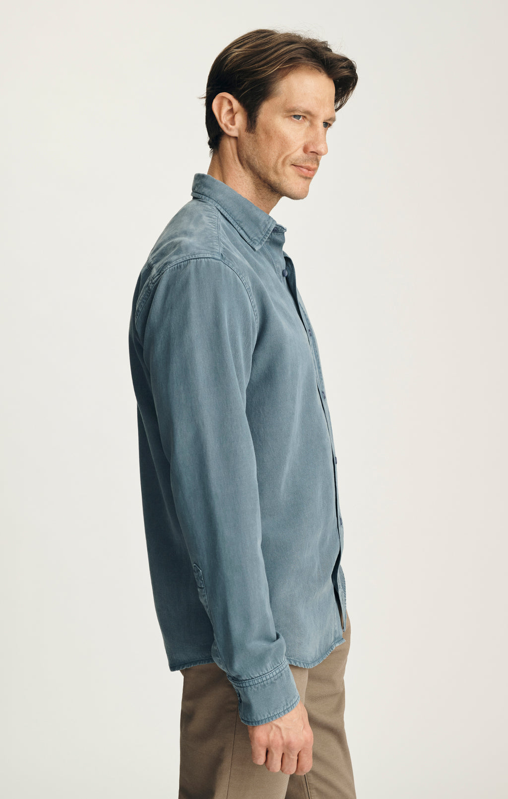 Tencel™ Blend Shirt in Blue Mirage