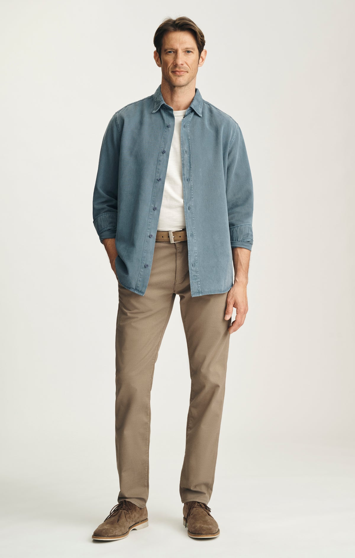 Tencel™ Blend Shirt in Blue Mirage