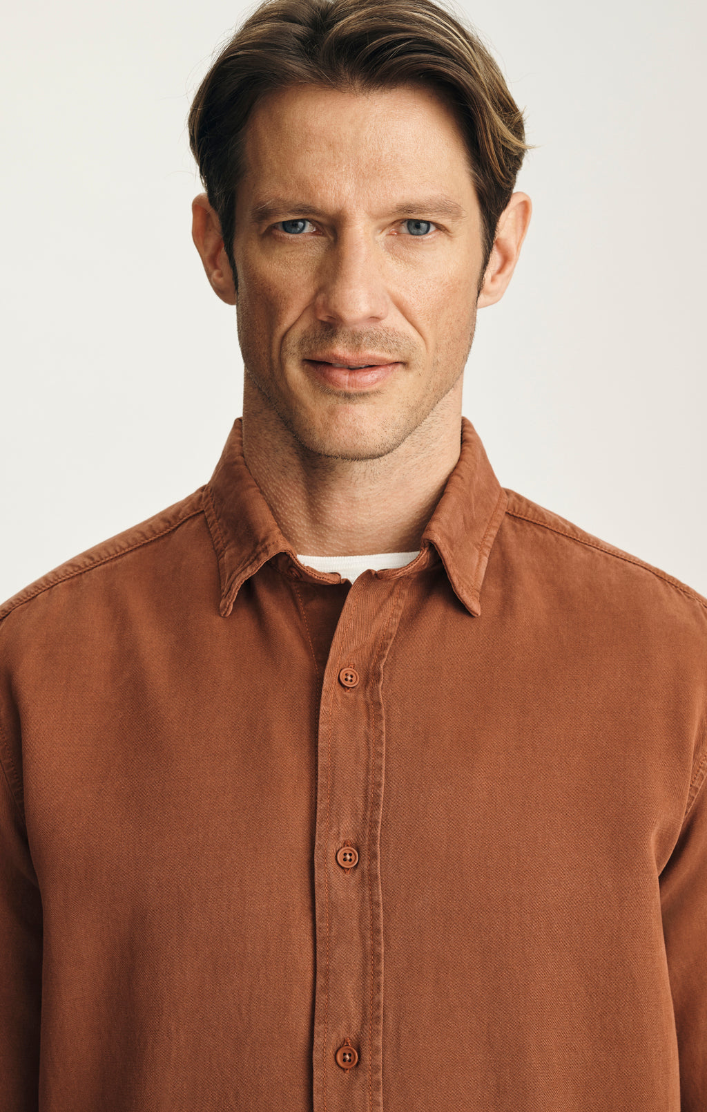 Tencel™ Blend Shirt in Terracotta