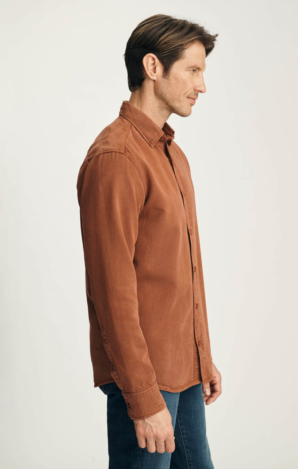 Tencel™ Blend Shirt in Terracotta