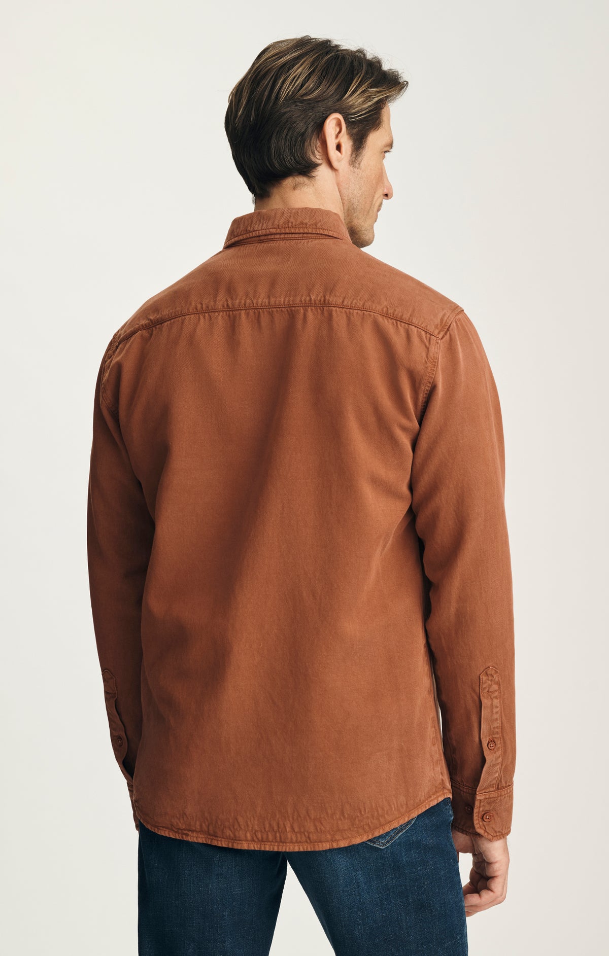 Tencel™ Blend Shirt in Terracotta
