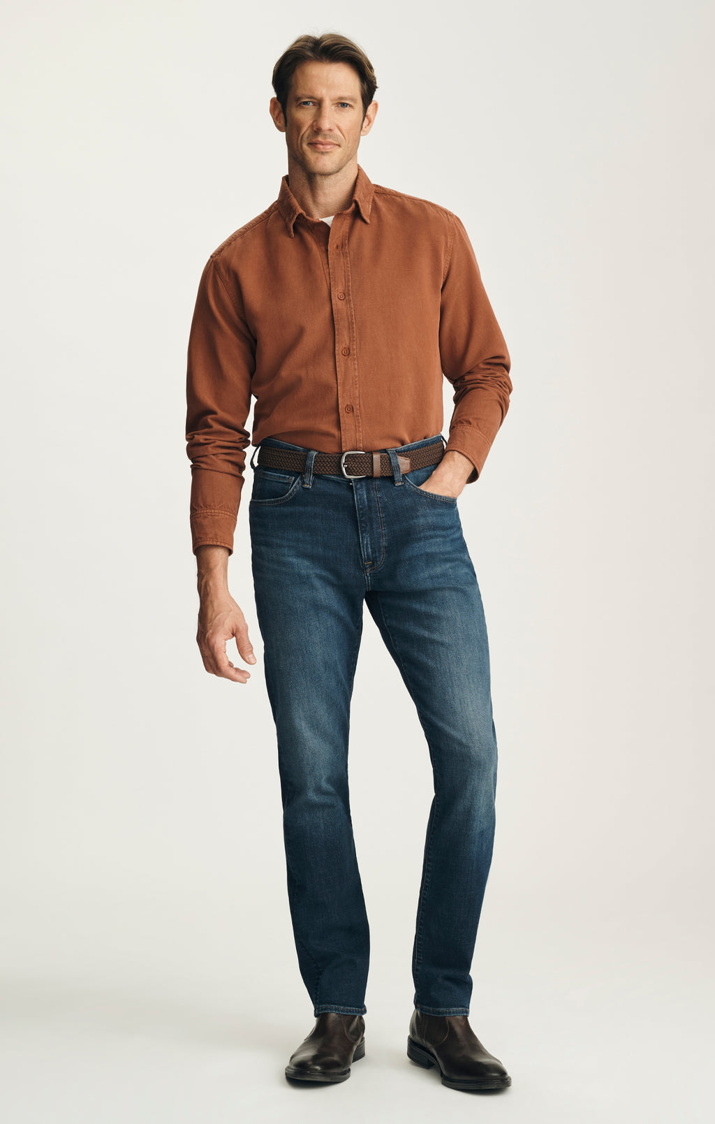Tencel™ Blend Shirt in Terracotta