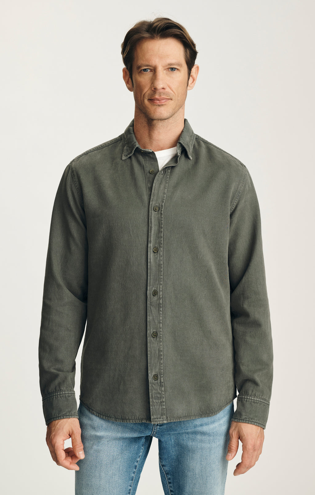 Tencel™ Blend Shirt in Grape Leaf