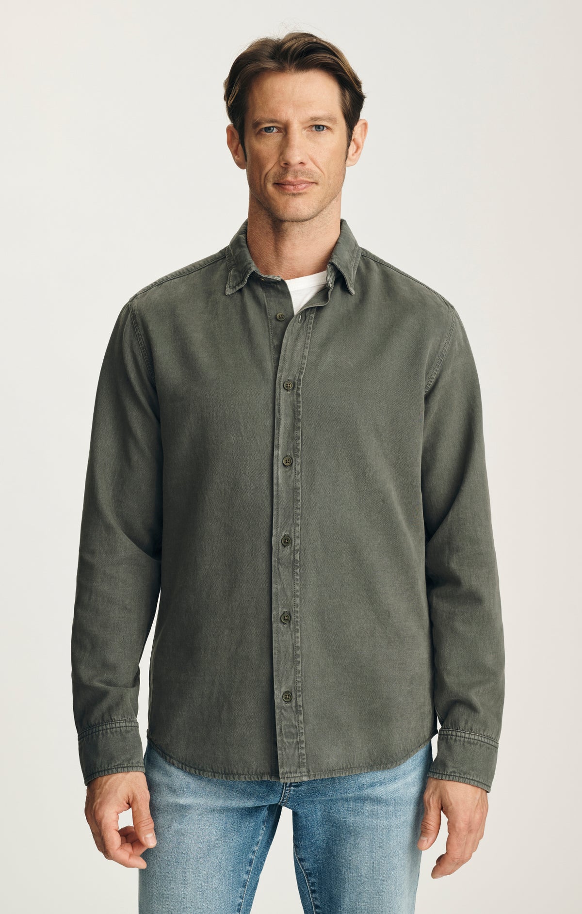 Tencel™ Blend Shirt in Grape Leaf
