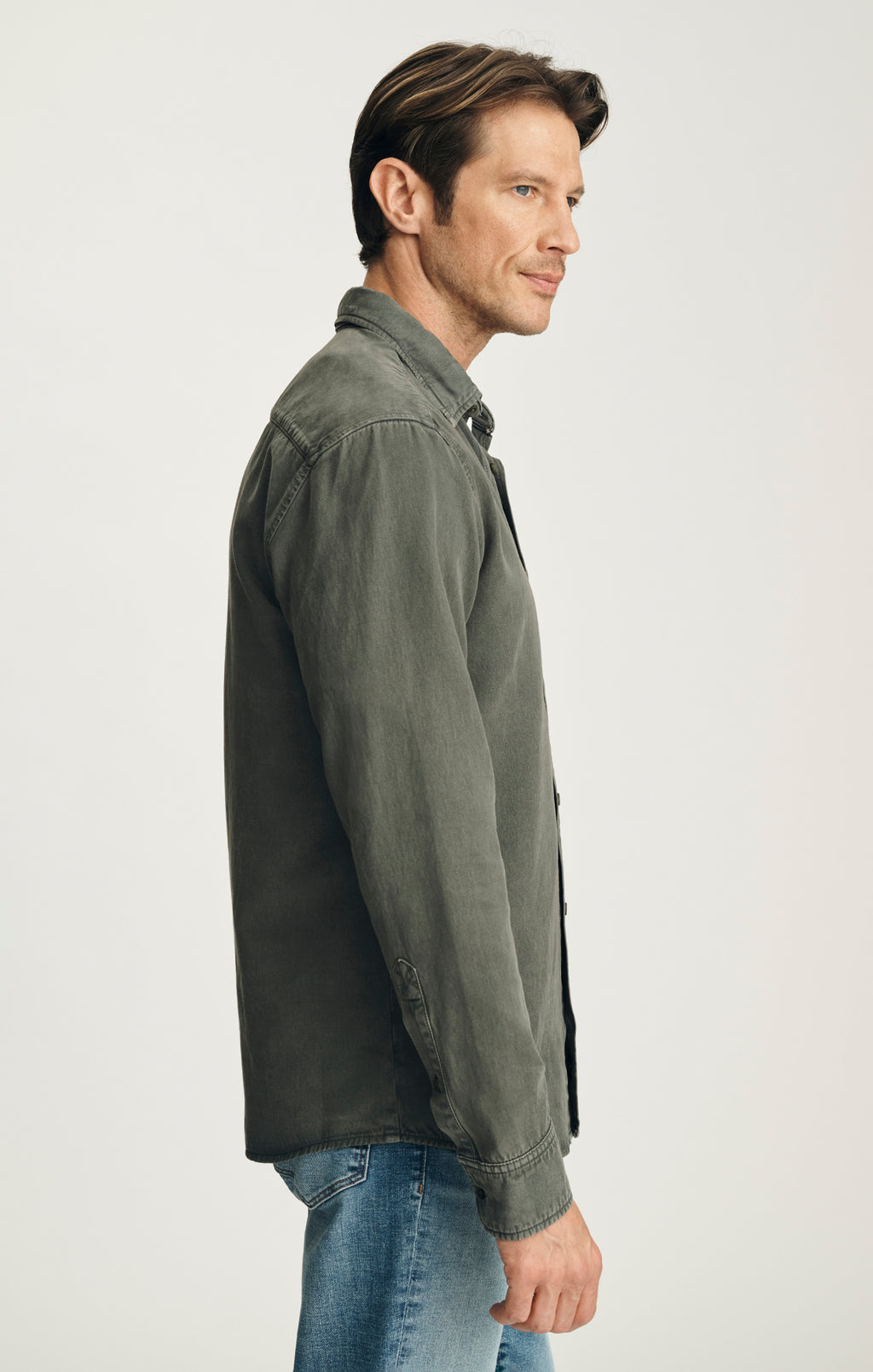 Tencel™ Blend Shirt in Grape Leaf